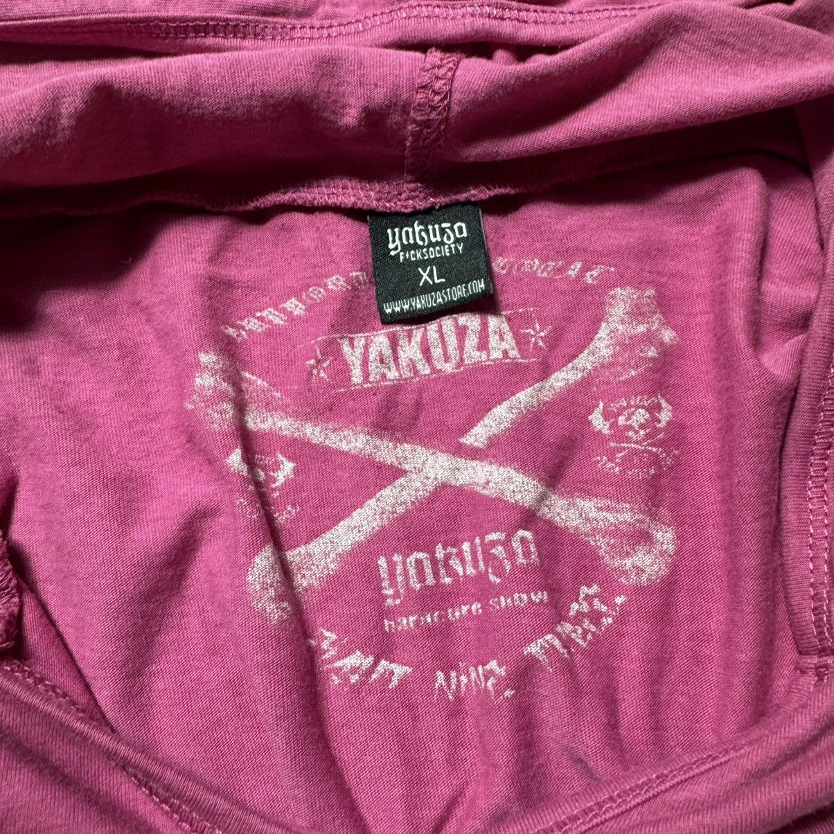 If Six Was Nine Yakuza F*ck Society Pink Hoodie – Glam Punk Grunge Energy Size M / US 6-8 / IT 42-44 - 9 Thumbnail