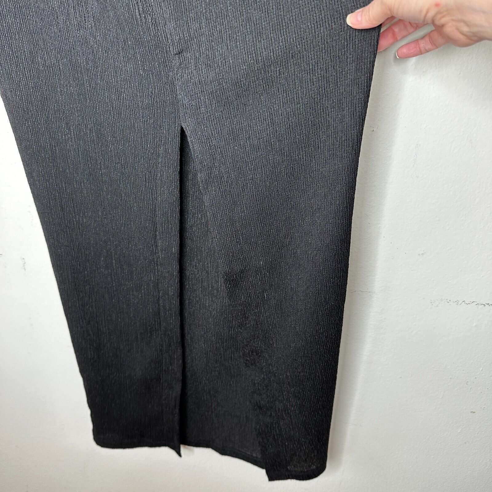 Other NWT Rumer Black High Waist Pencil Tucker Maxi Back Slit S Size 26" / US 2 / IT 38 - 4 Thumbnail