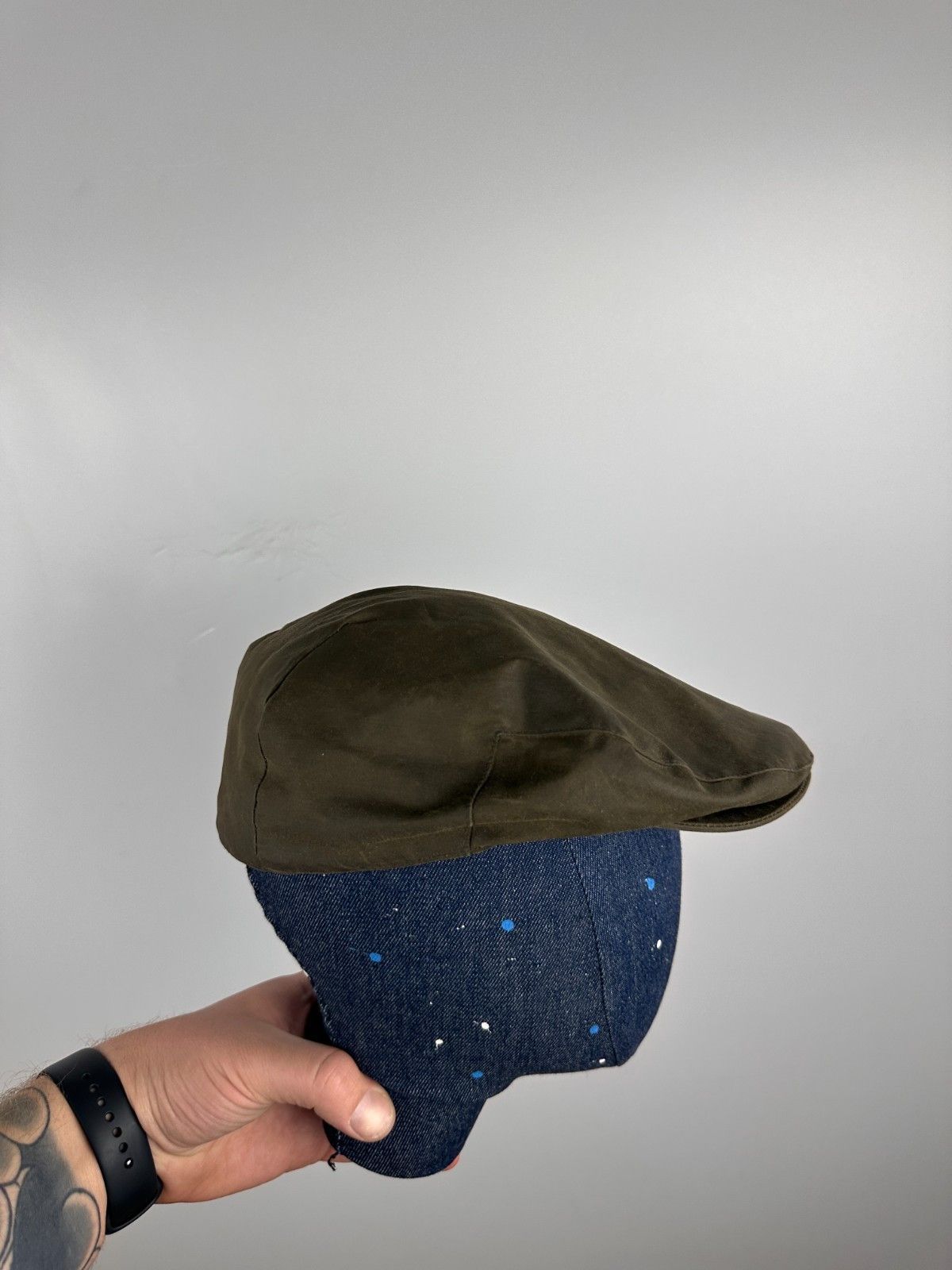 Other M & S Wax Pure Cotton Flat Cap Mens Green Size 7 1\4- 7 3\8 Size ONE SIZE - 3 Thumbnail