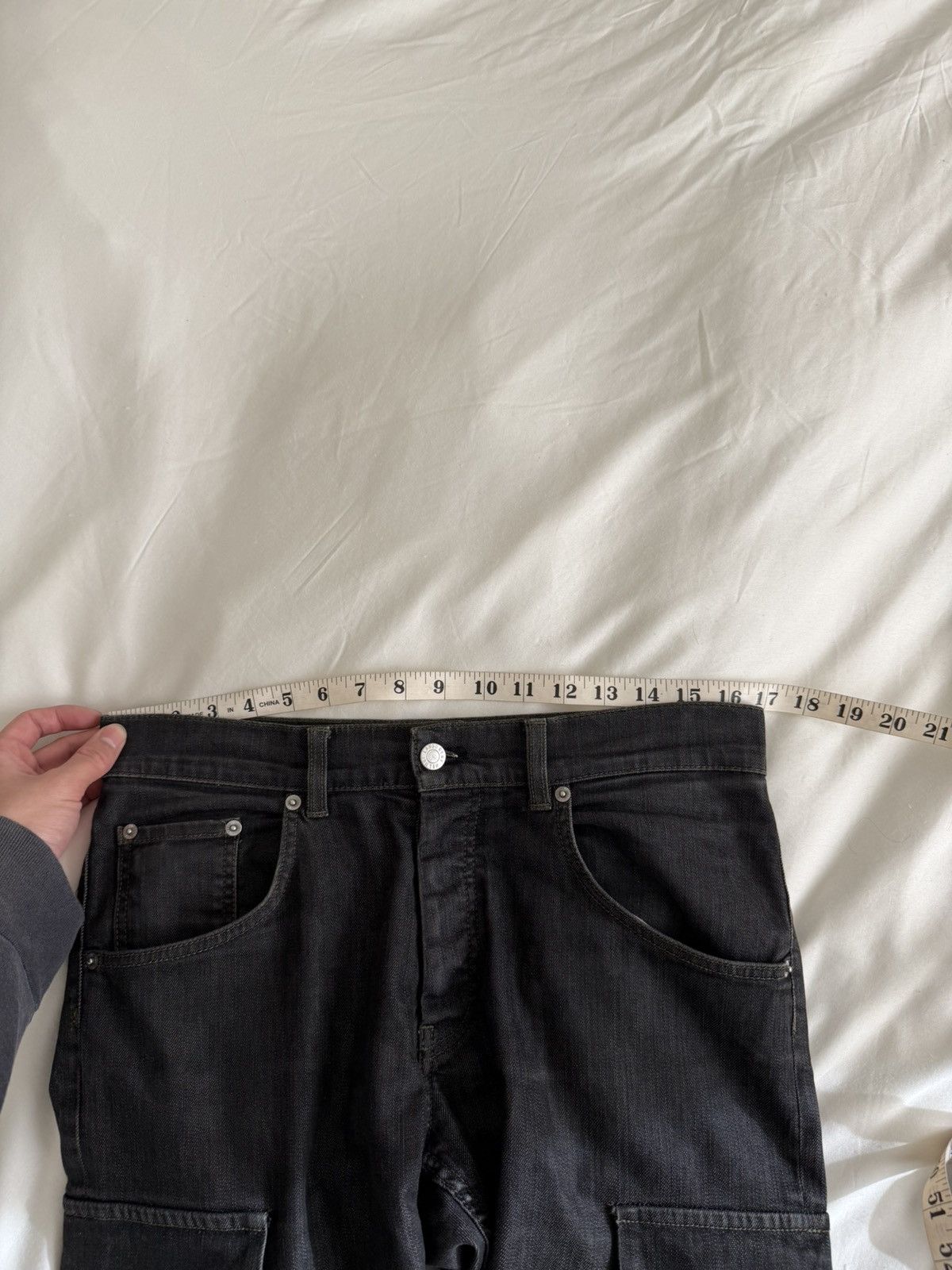 Helmut Lang AW04 Bondage Cargo Denim Jeans 29 Size US 32 / EU 48 - 11 Thumbnail