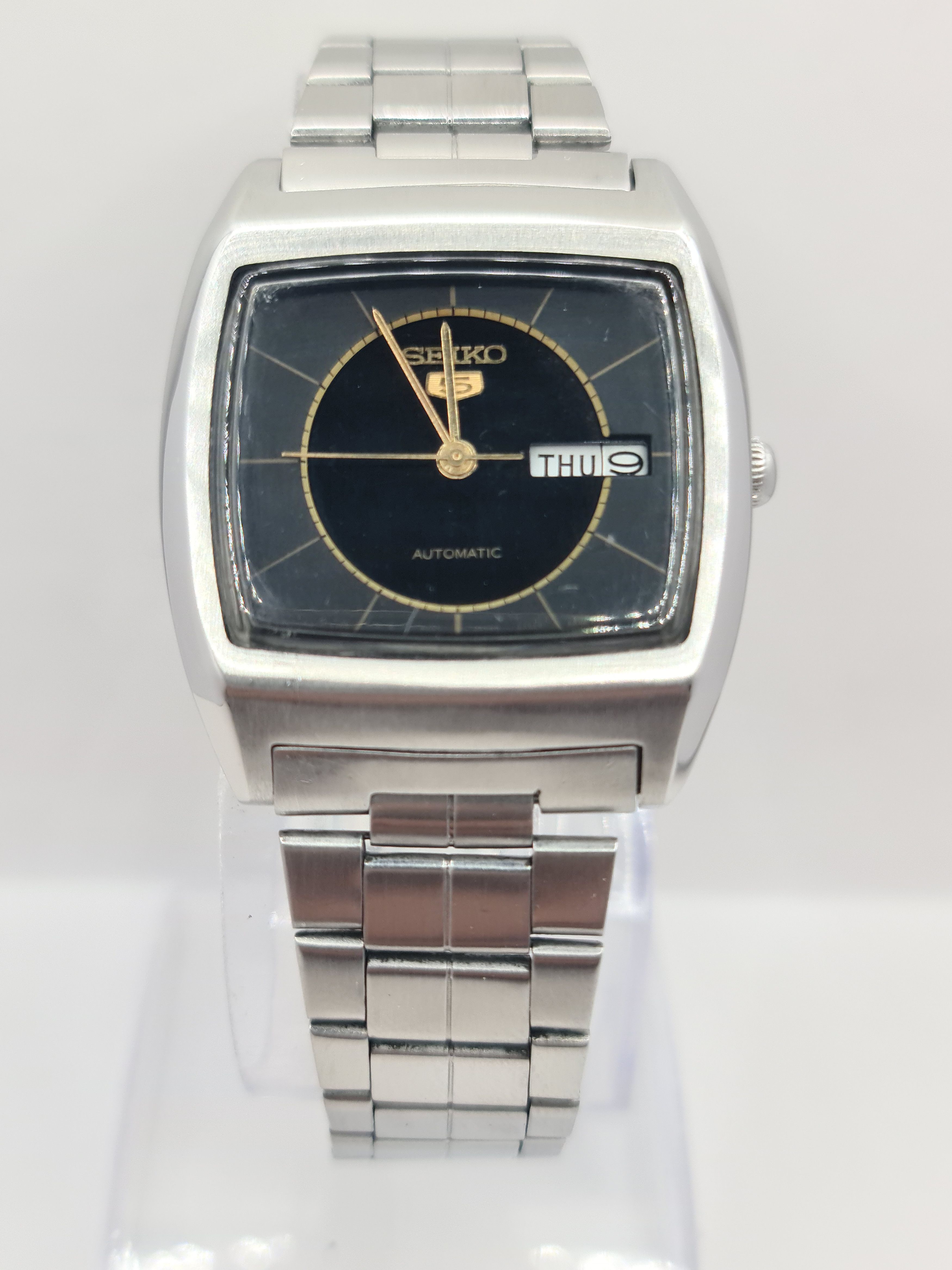 Seiko Seiko 5 Automatic 6309 Vintage 36mm Black Dial Watch Size 36 - 4 Thumbnail