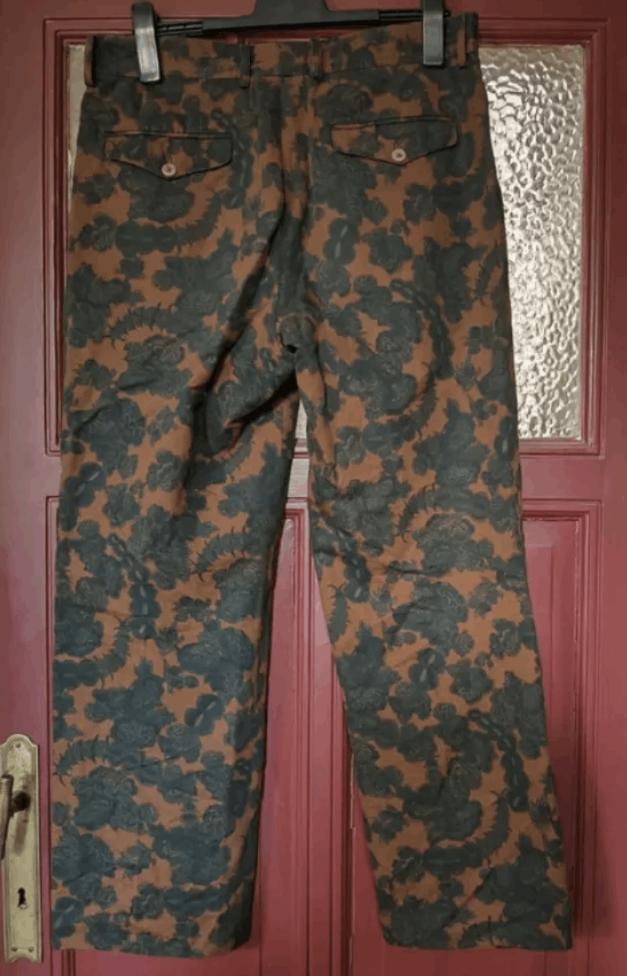 Dries Van Noten × Vintage Dries Van Noten Pants Baggy Wide Linen Jeans Denim EX0055 Size US 32 / EU 48 - 2 Thumbnail