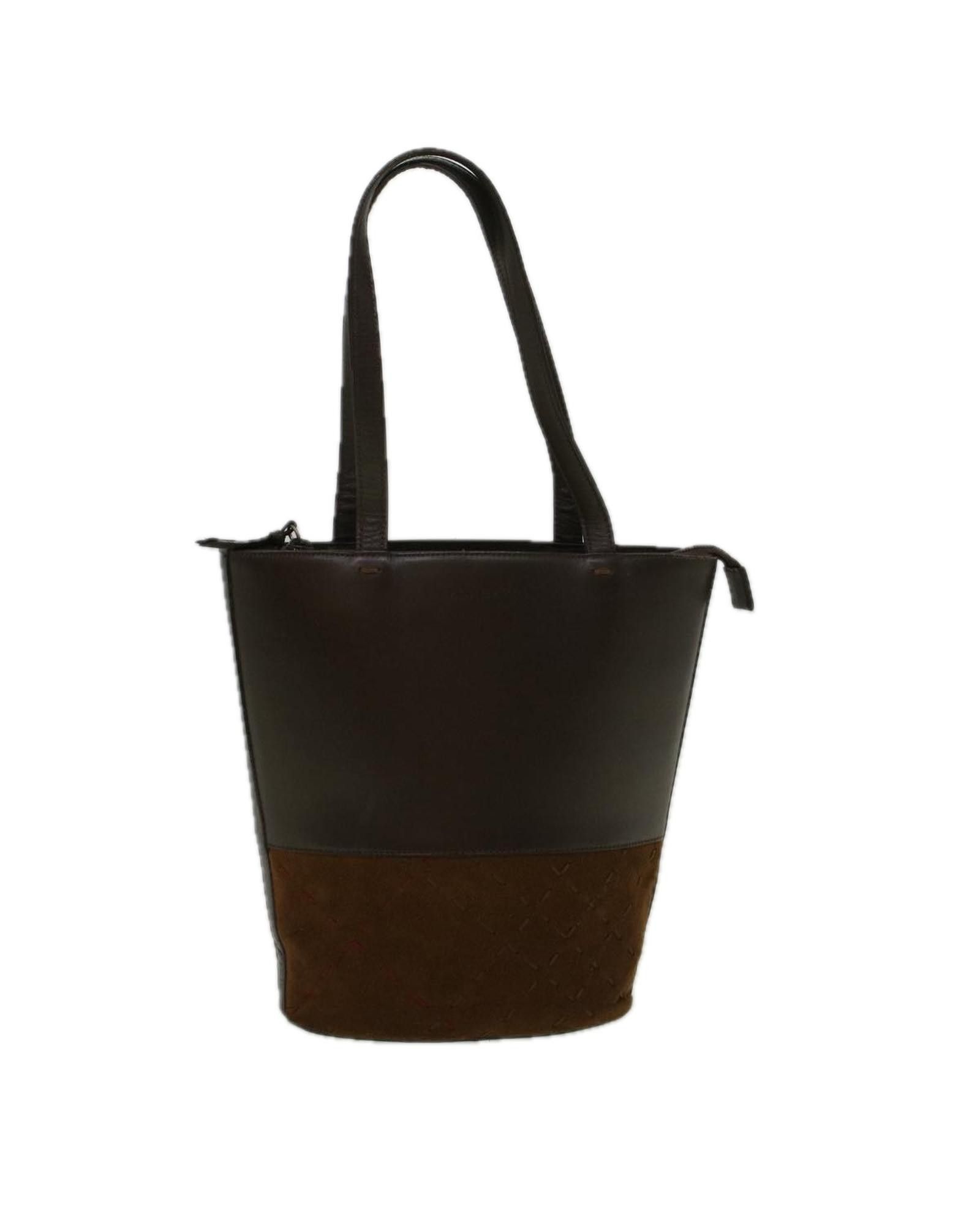image of Burberry Elegant Brown Suede Shoulder Bag, Women's