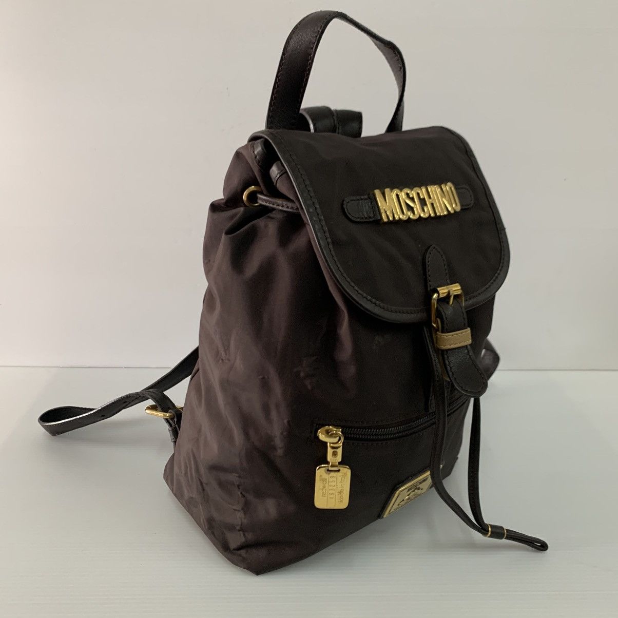 Moschino Moschino Canvas Backpack Bag Size ONE SIZE - 3 Thumbnail