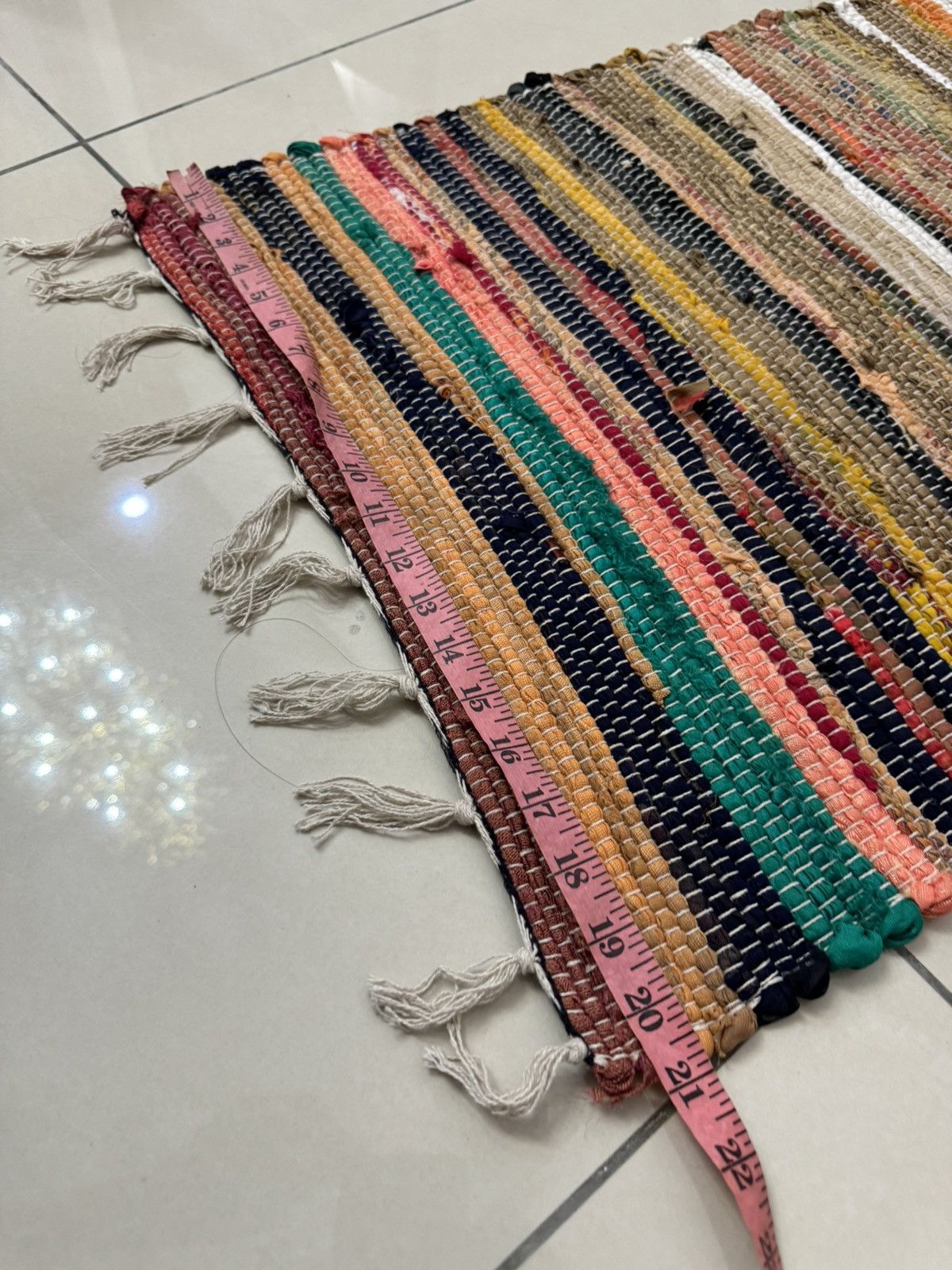 Other SASHIKO BORO MULTICOLORS DOOR MAT Size ONE SIZE - 3 Thumbnail