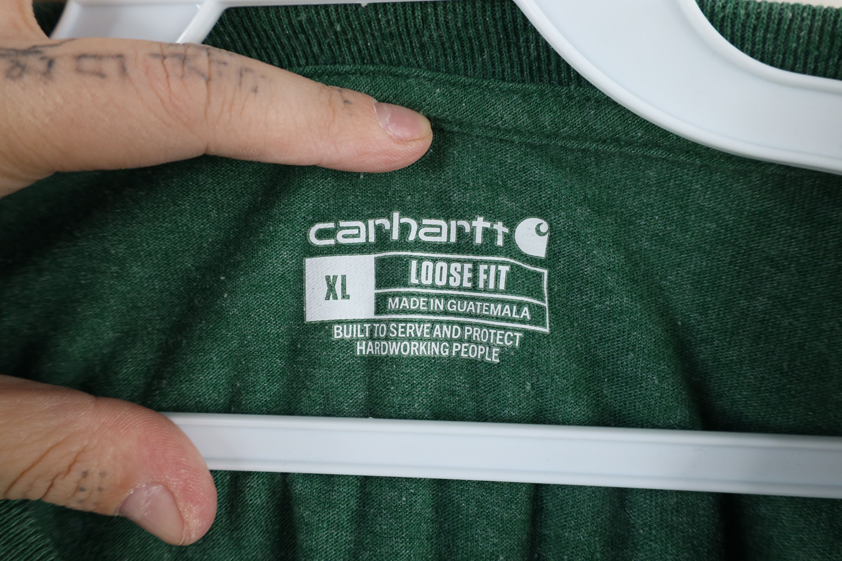 Carhartt Vintage Carhartt Out Loose Fit Pocket T-Shirt Heather Green Size US XL / EU 56 / 4 - 6 Thumbnail