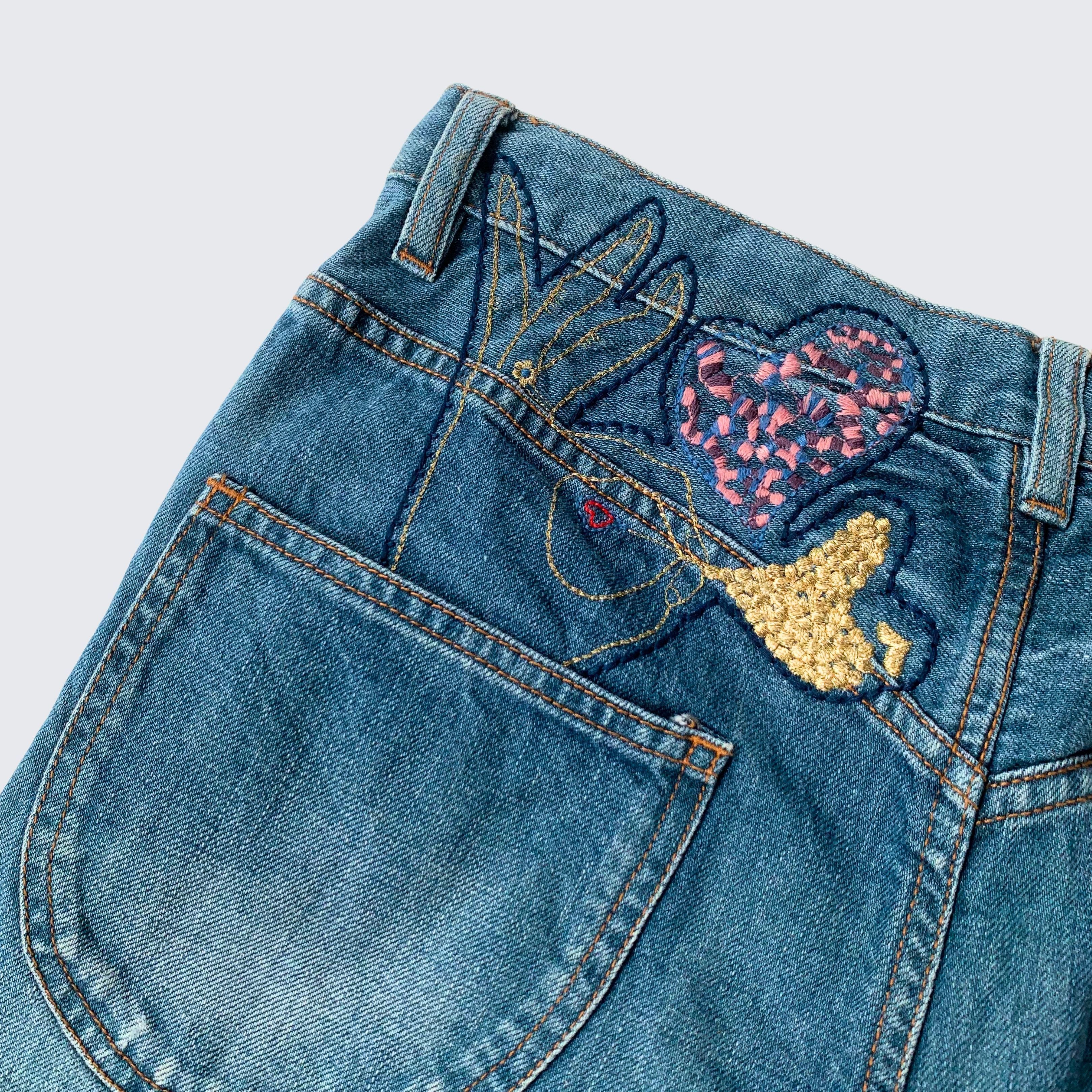 Tsumori Chisato Vintage Tsumori Chisato Issey Miyake Denim Shorts Size 27" / US 4 / IT 40 - 4 Thumbnail