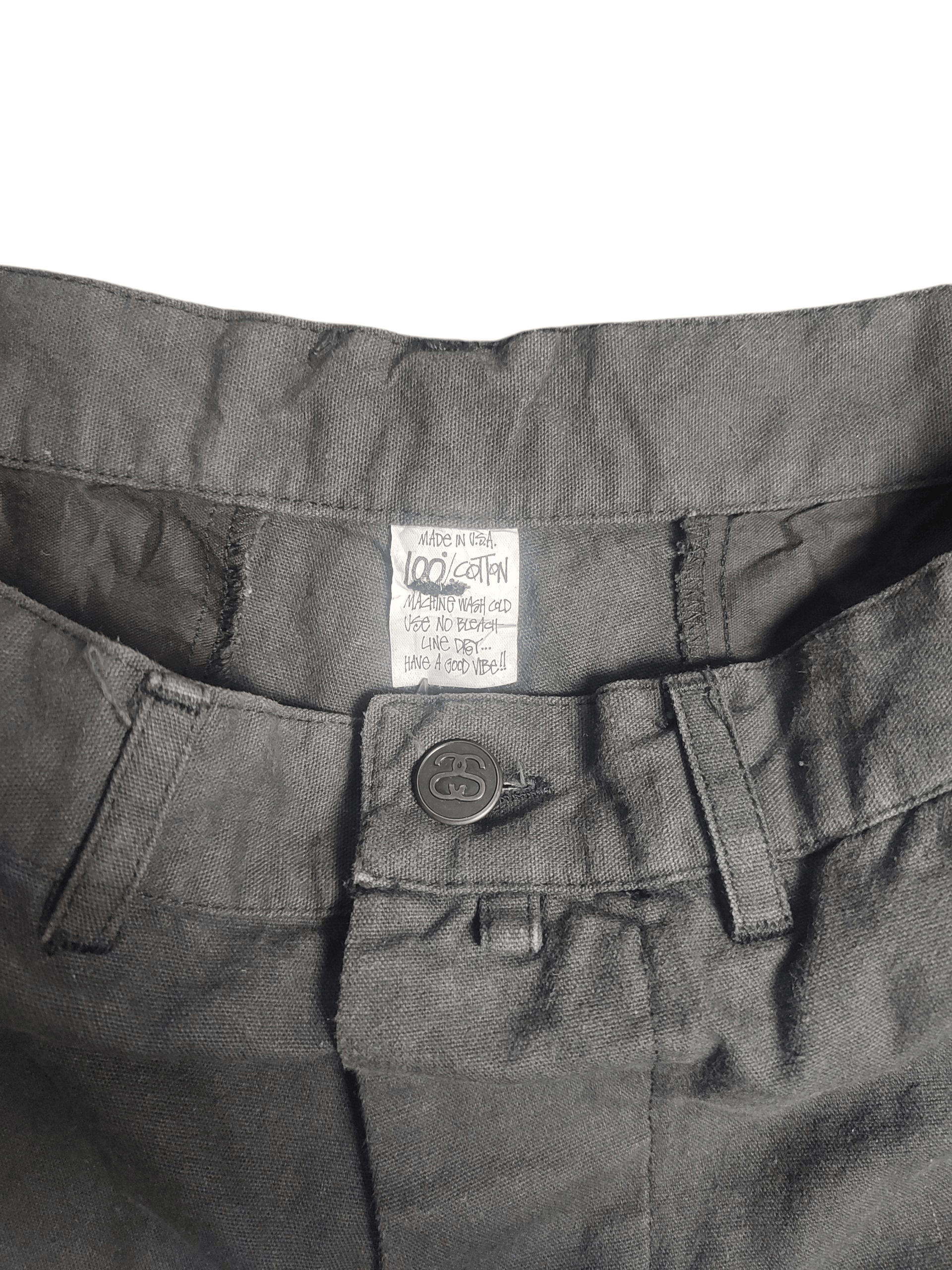 Stussy Stussy Canvas Short Pants 1980s Vintage Pants Size US 30 / EU 46 - 3 Thumbnail