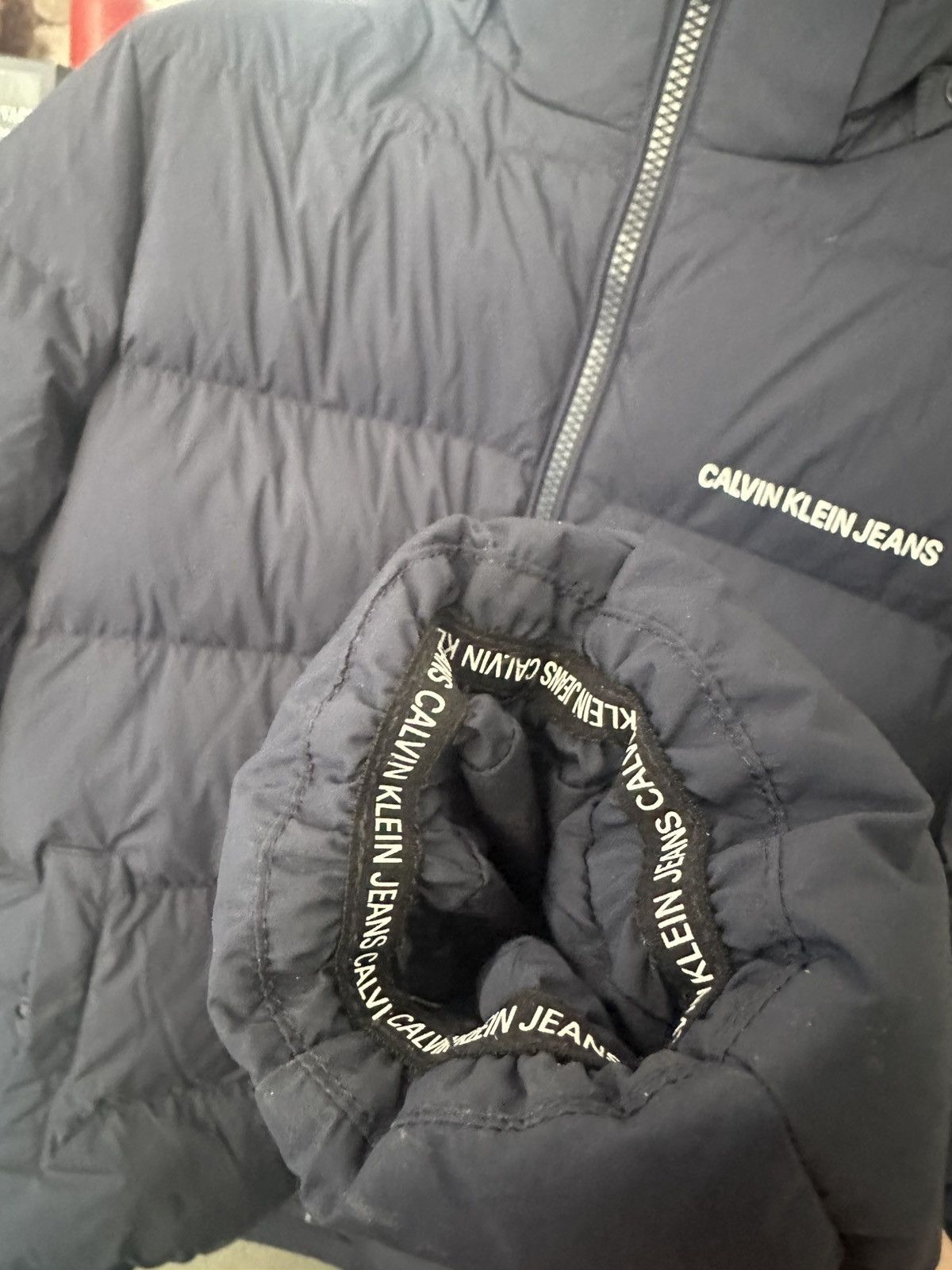 Calvin Klein Calvin Klein Jeans Puffer Jacket – Navy – Size M Size US M / EU 48-50 / 2 - 3 Thumbnail