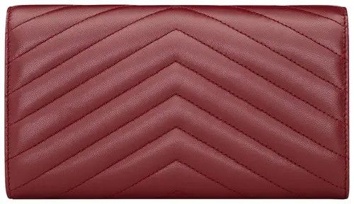 Saint Laurent Paris o1tp1o0125 Size:OS/Cassandre Lage Wallet in Red Size ONE SIZE - 2 Thumbnail