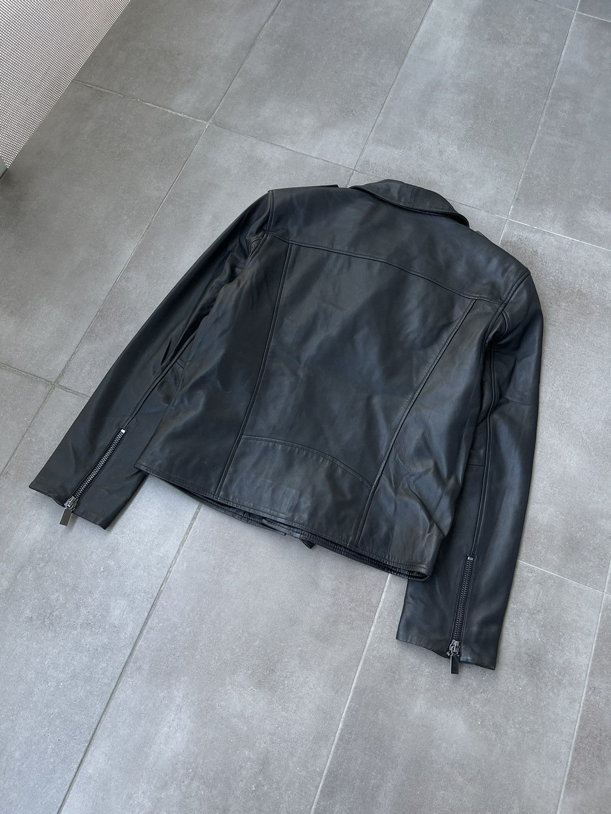 Leather !DS! AW22 Studio ID Biker Black Leather Jacket Size US M / EU 48-50 / 2 - 14 Thumbnail