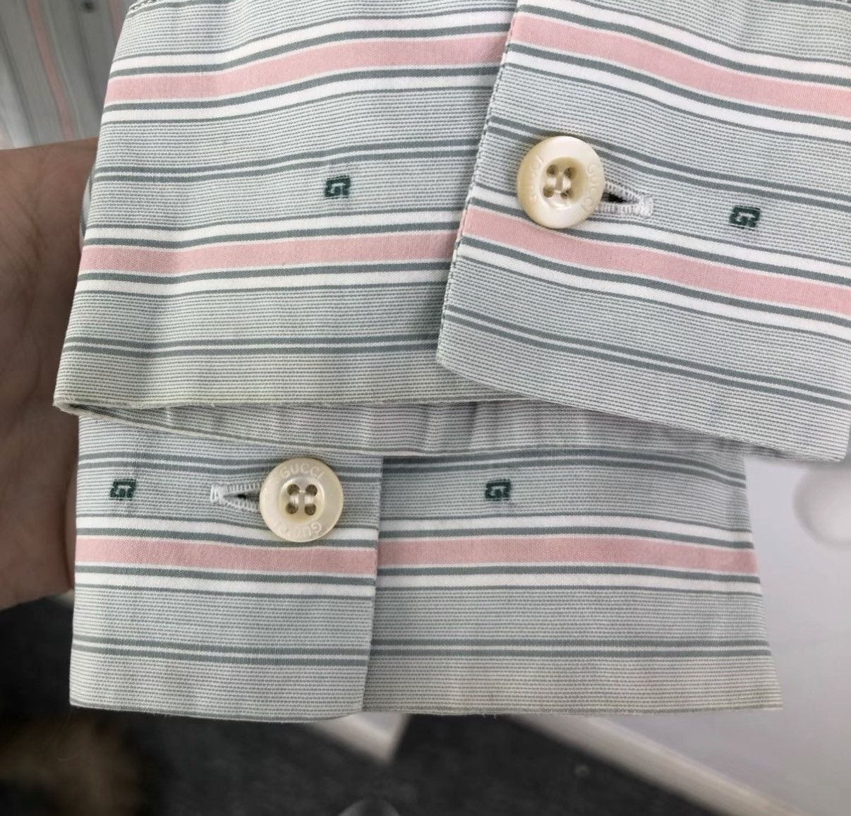 Gucci Gucci Long Sleeve Striped Shirt K12 Size US M / EU 48-50 / 2 - 6 Thumbnail