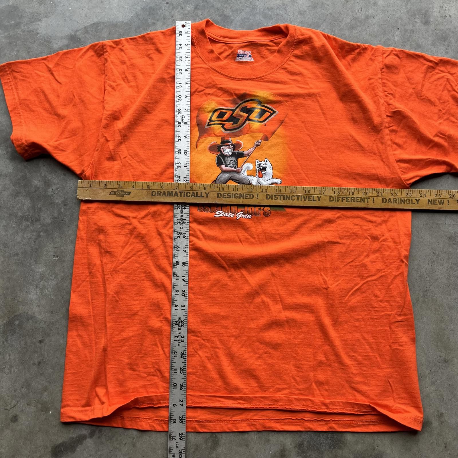 Hanes × Vintage Vintage Y2K Oklahoma State University OSU Eskimo Joe’s Shirt Size US XL / EU 56 / 4 - 3 Thumbnail