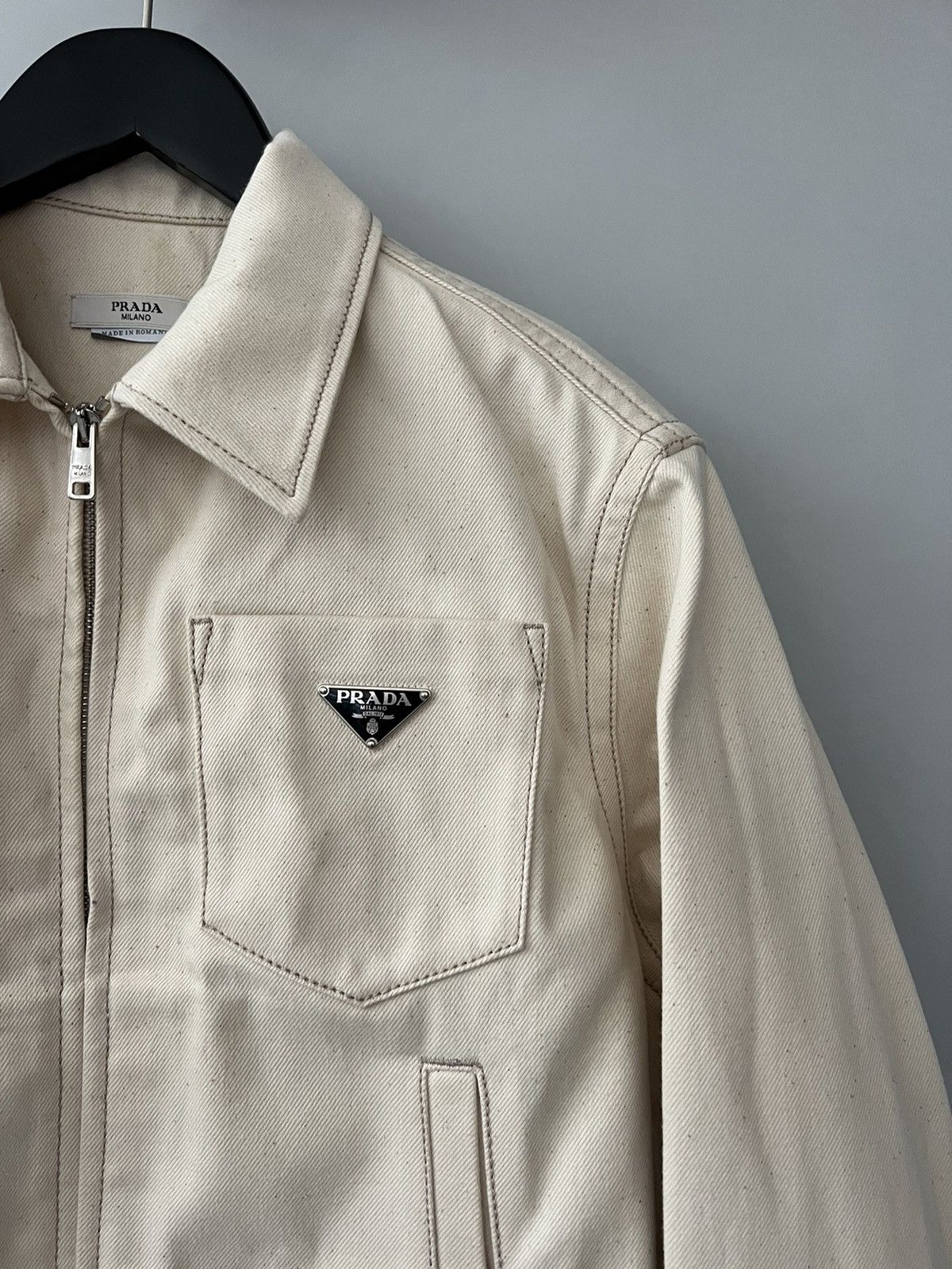 Prada Prada Bull Denim Blouson Jacket | Grailed