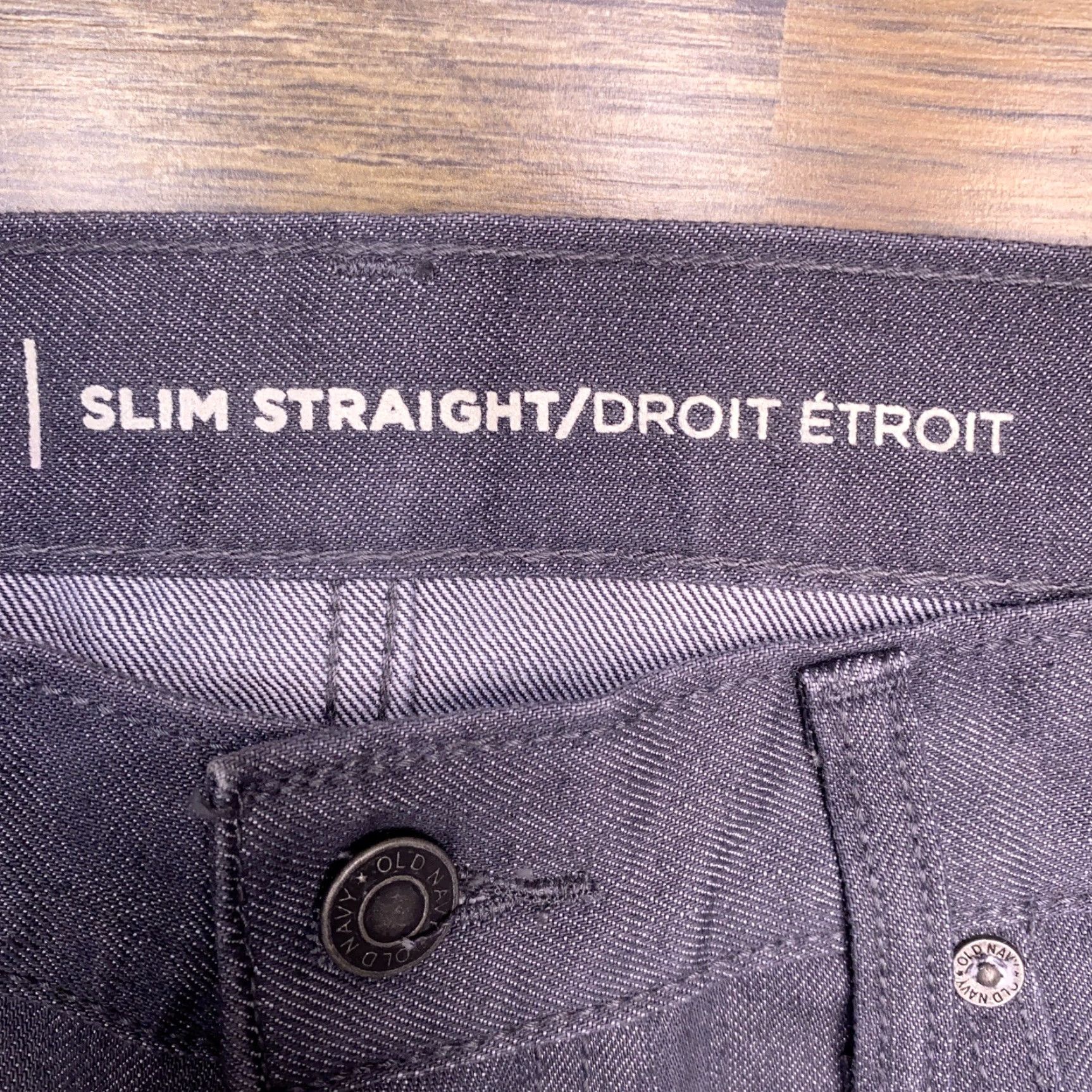 Old Navy Old Navy Jeans Slim Straight Men 33x30 Gray Denim 5-Pocket City Size US 33 - 5 Thumbnail