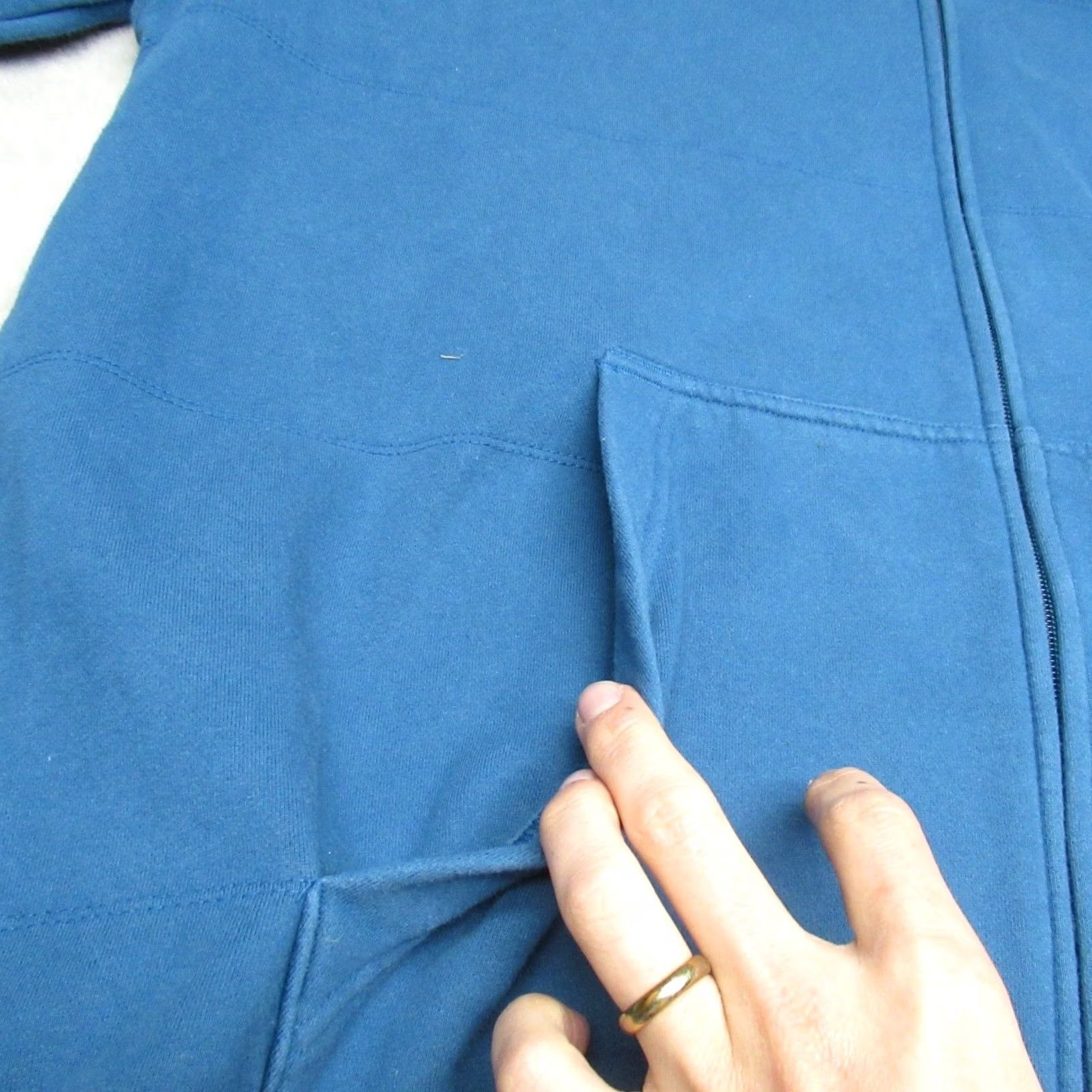 Mountain Hardwear VINTAGE? Mountain Hardwear Hoodie Mens XL Blue Full Zip Outdoor Hiking Midweight Size US XL / EU 56 / 4 - 3 Thumbnail