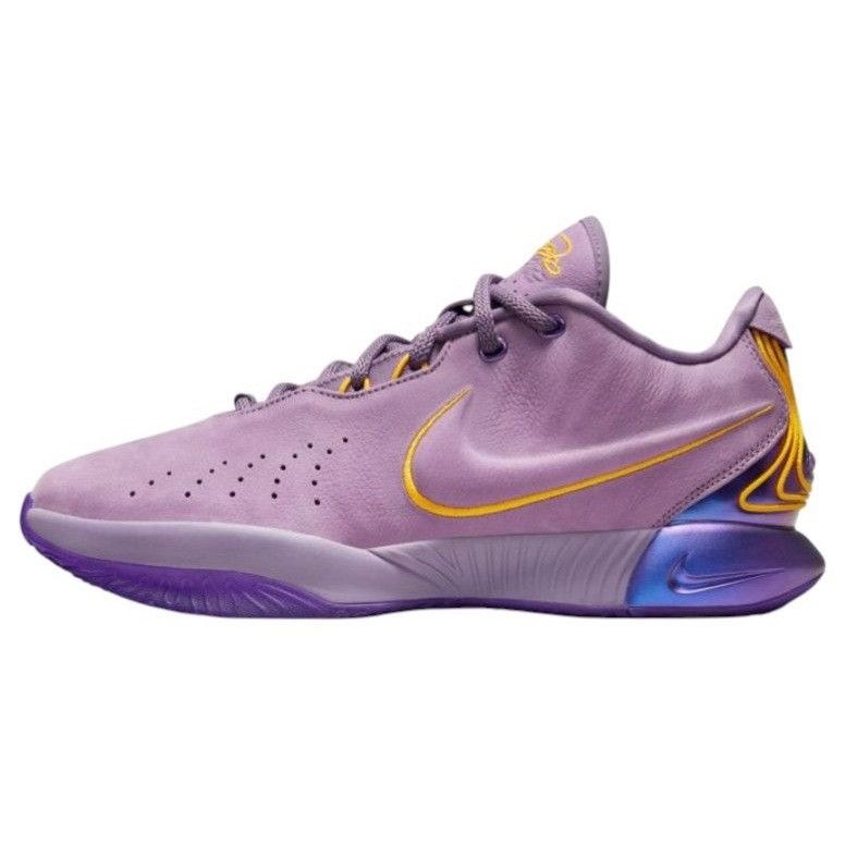 Nike Nike LeBron 21 (XXI) 'Freshwater' Nubuck Purple Gold FV2345- Size US 11 / EU 44 - 10 Thumbnail