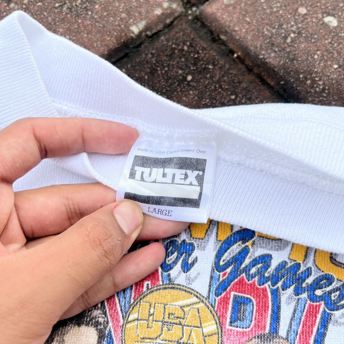 Tultex × Vintage VINTAGE 90s TULTEX BASKETBALL DREAM TEAM OLYMPIC Size US L / EU 52-54 / 3 - 6 Thumbnail