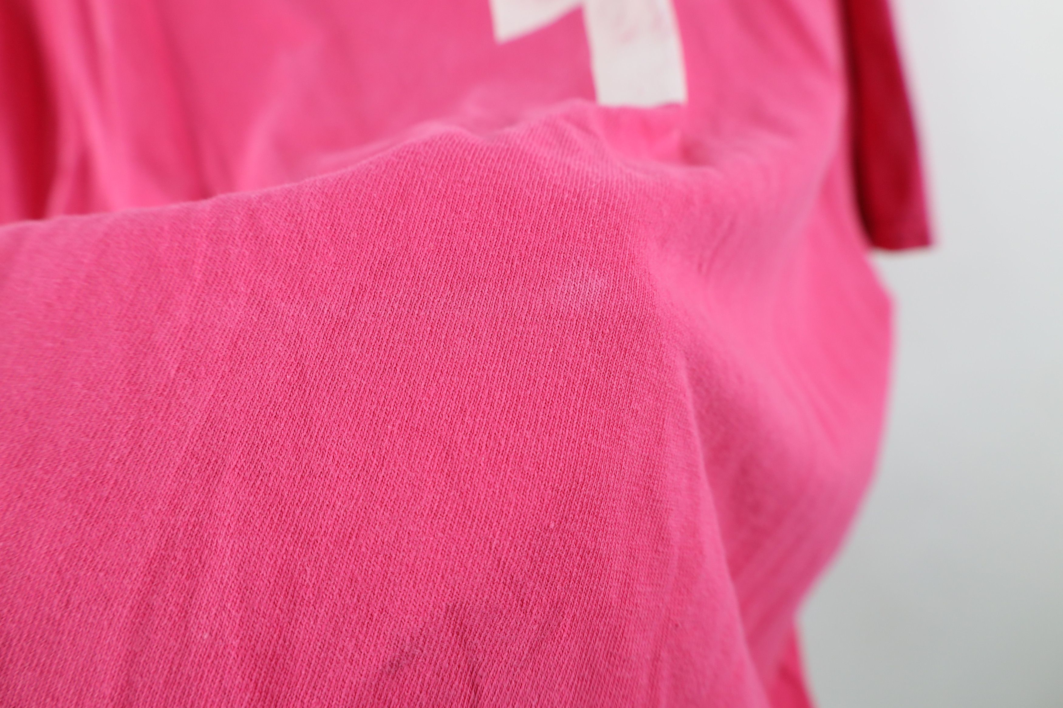 Vintage Vintage 90s Y2K Tupperware Butterfly T-Shirt Pink Cotton Size XXL / US 16-18 / IT 52-54 - 9 Thumbnail