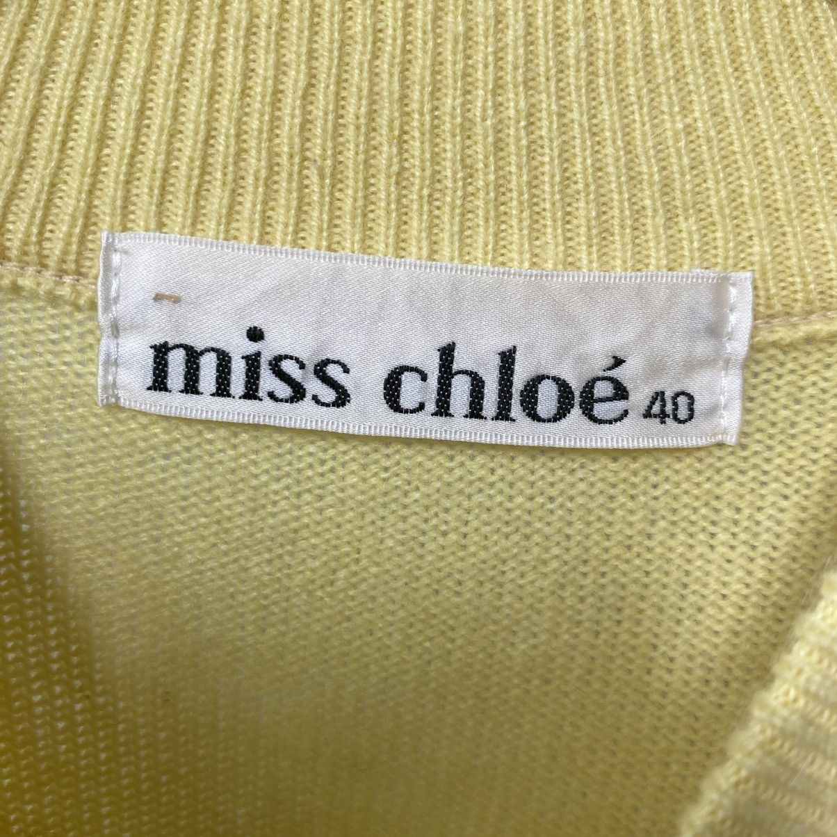 Chloe Miss chloe Yellow and Gray Colorblock Knit Sweater Dress Size S / US 4 / IT 40 - 6 Thumbnail