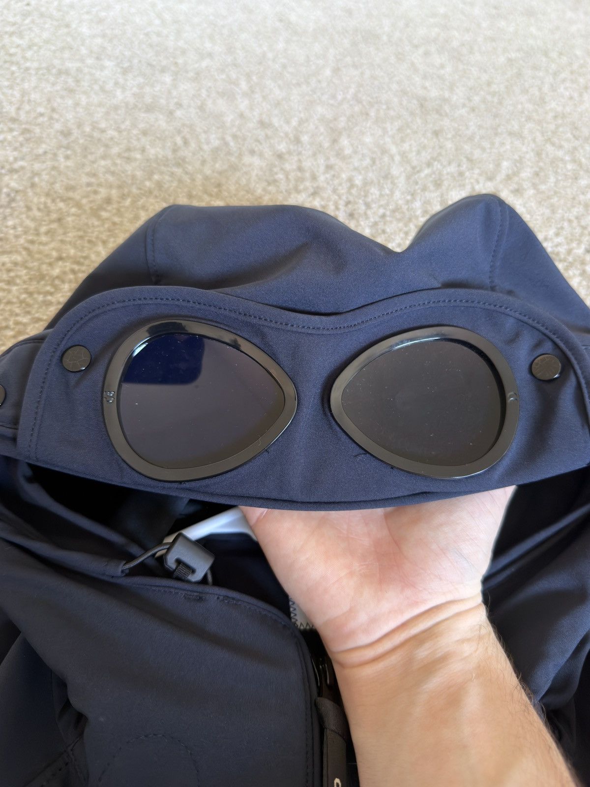 C.P. Company C.P. Company Shell-R Goggle Jacket (Black) Size US M / EU 48-50 / 2 - 8 Thumbnail