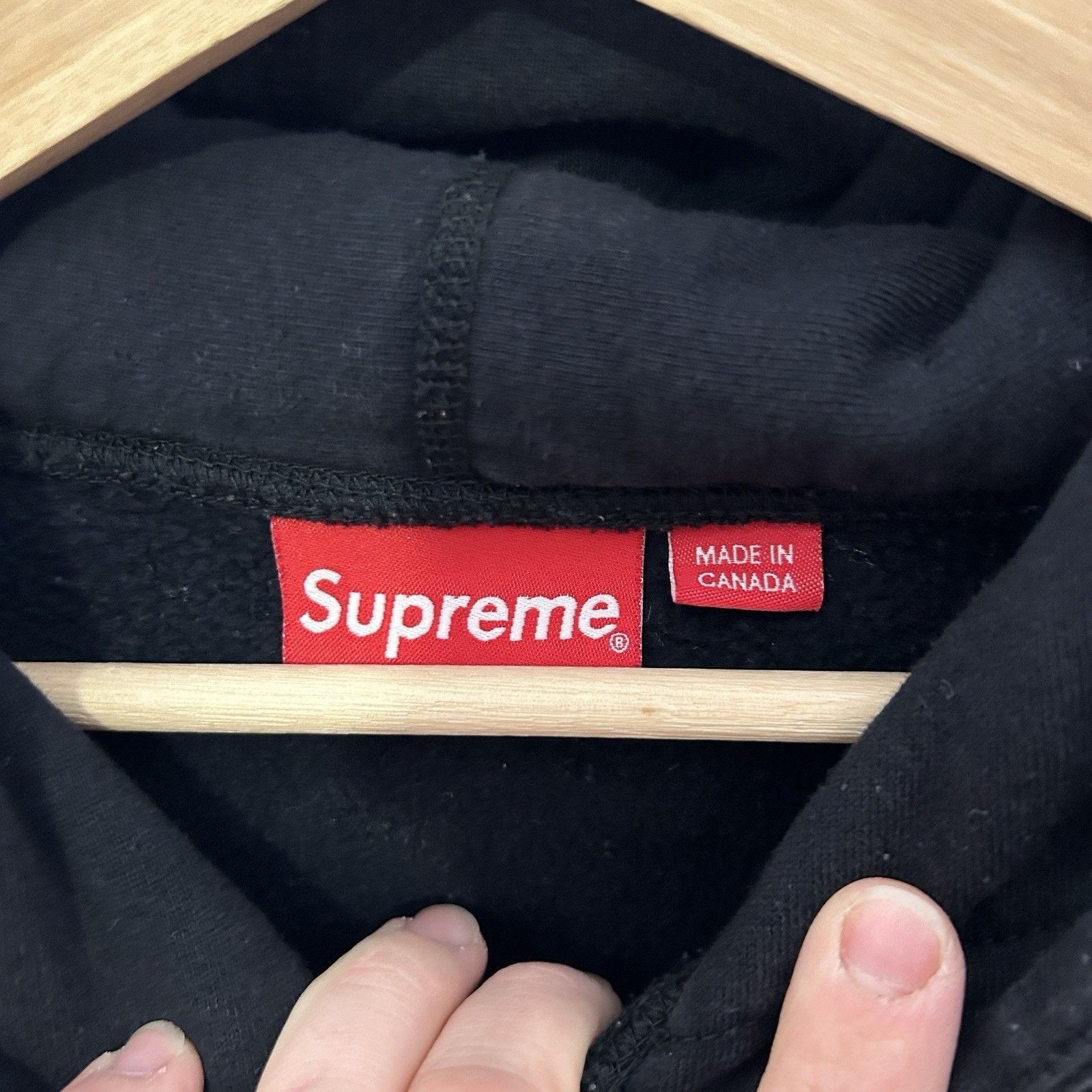 Supreme Supreme Classic Ad Hooded Sweatshirt “Black” SS19 Size US XL / EU 56 / 4 - 6 Thumbnail