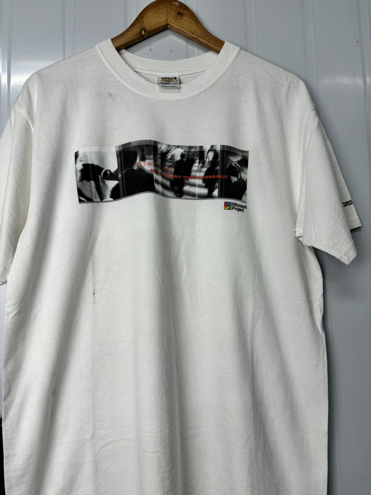 Microsoft × Vintage RARE! Vintage 90’s Art Microsoft Project Phototee Size US L / EU 52-54 / 3 - 1 Thumbnail