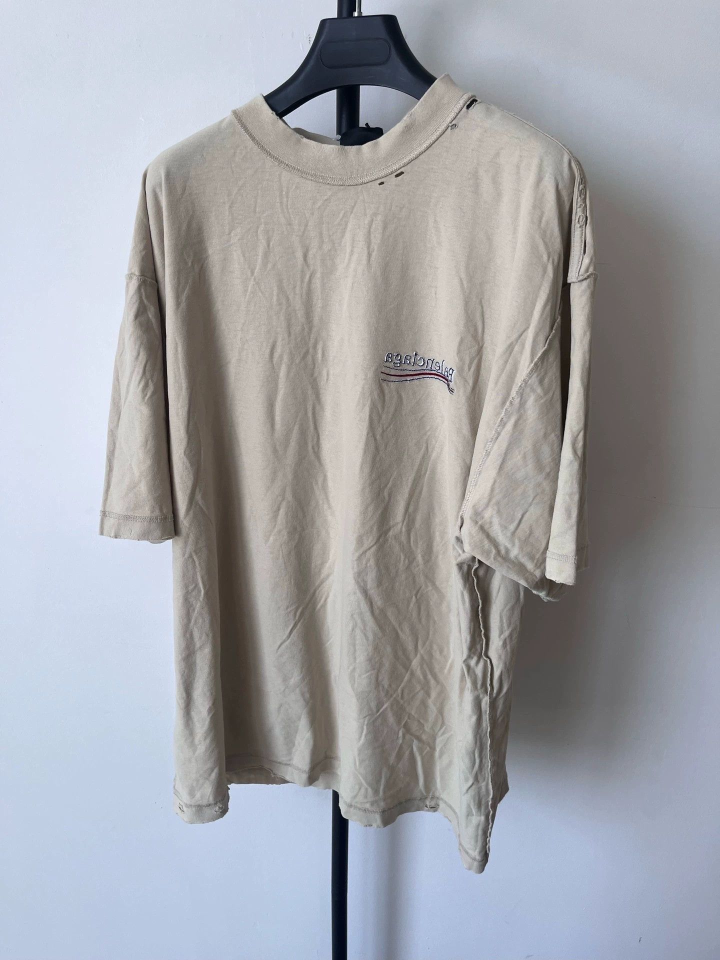 Balenciaga Balenciaga SS25 Logo Loose Short Sleeve T-Shirt - dmc Size US L / EU 52-54 / 3 - 1 Thumbnail