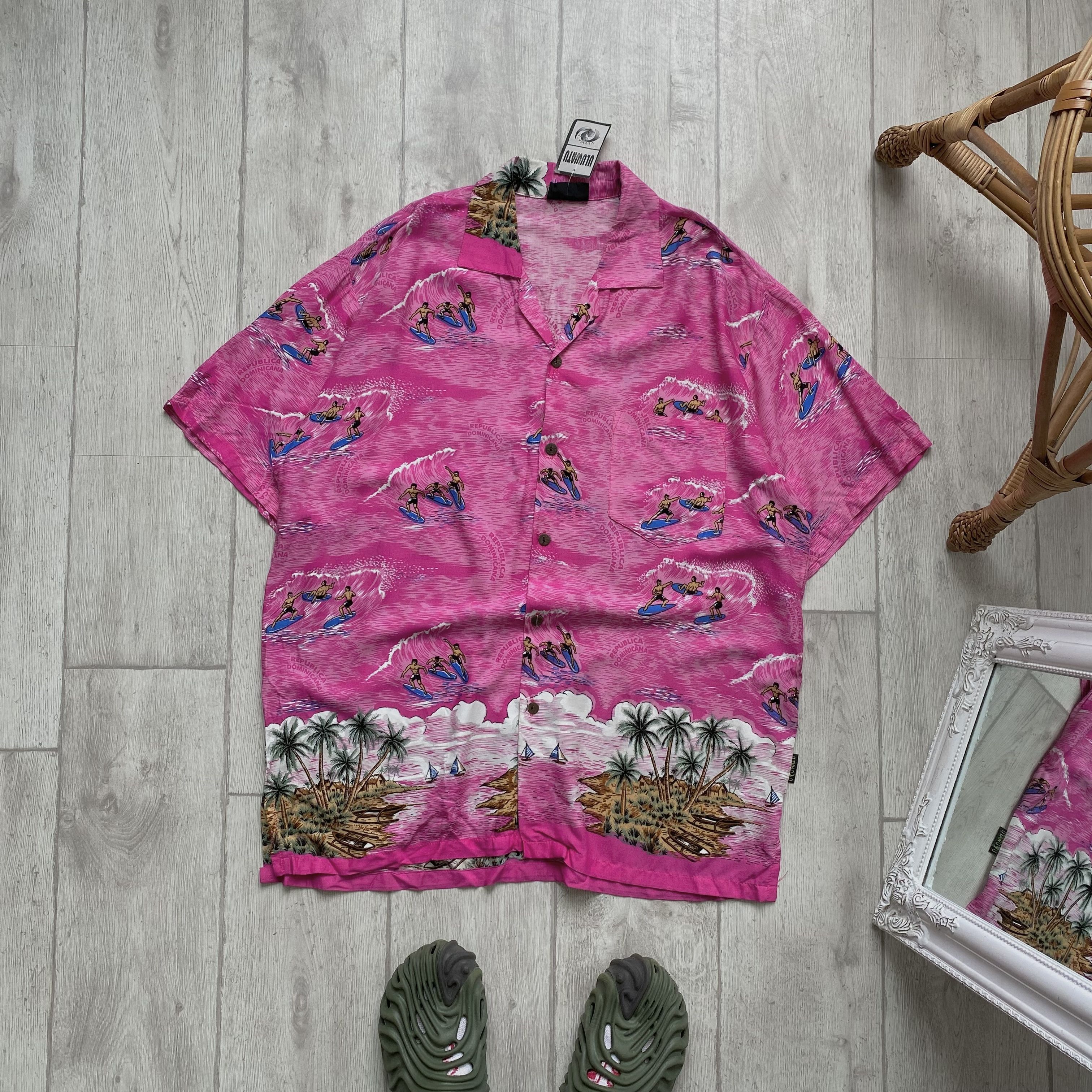 Vintage 🏝️ Vintage 90s Havaiian shirt Short Sleeve Y2K Size US XXL / EU 58 / 5 - 1 Thumbnail