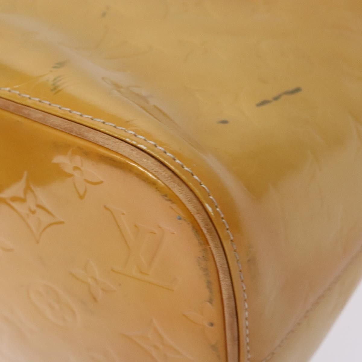 Louis Vuitton LOUIS VUITTON Monogram Vernis Houston Hand Bag Beige M91004 Size ONE SIZE - 15 Thumbnail