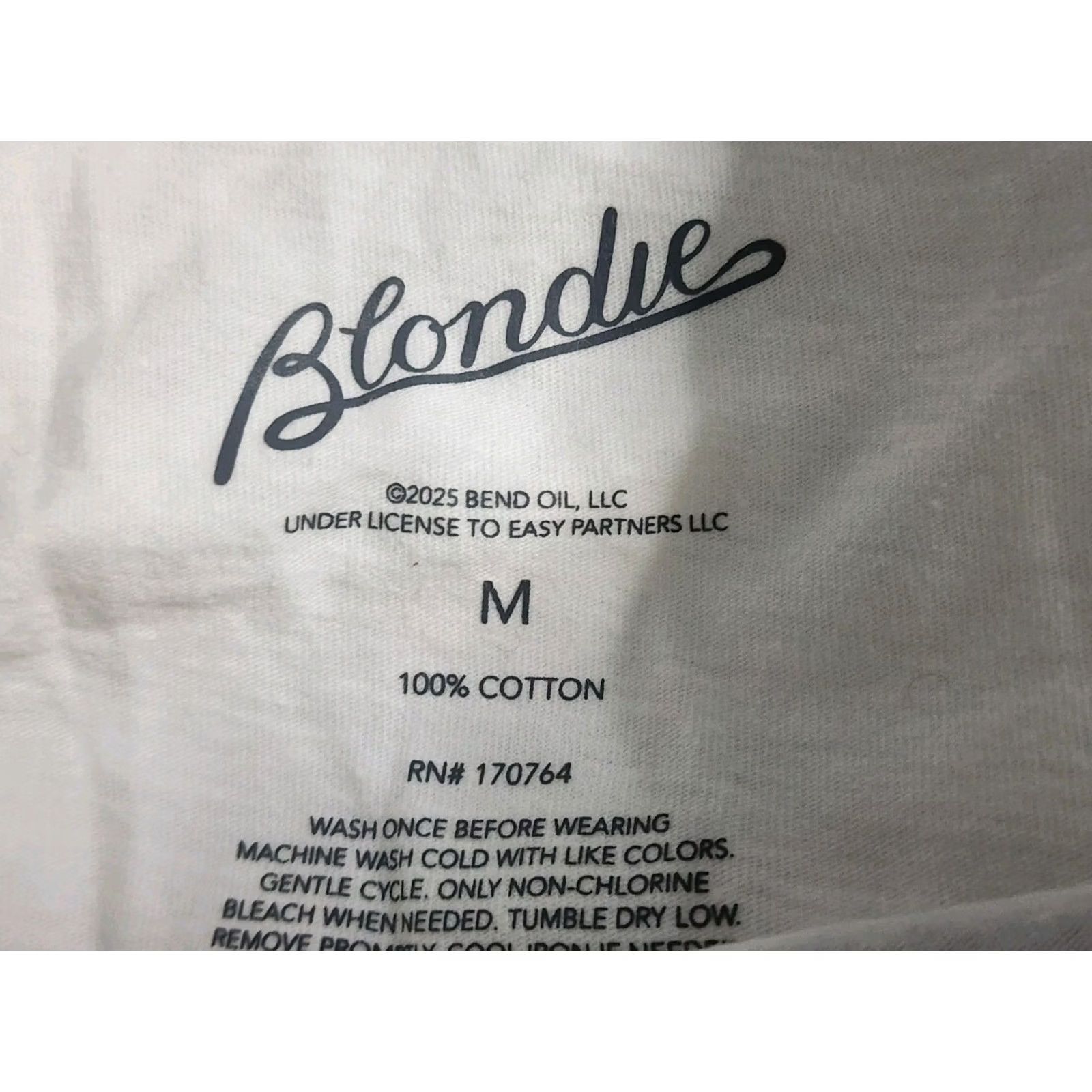 Vintage Womens Blondie T-Shirt Shirt Short Sleeve Crew Neck Cotton White Oversized M Regular Rock 80s 90s 2000s Womens Size M / US 6-8 / IT 42-44 - 5 Thumbnail