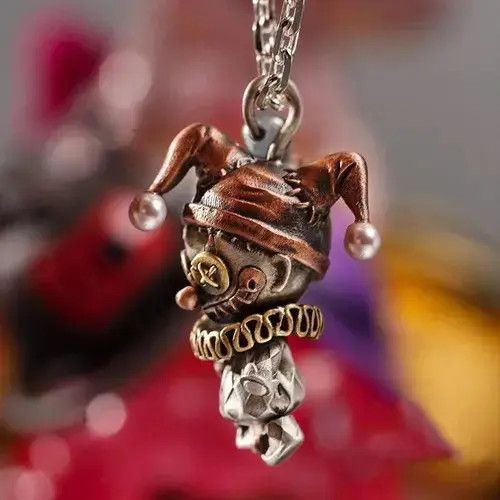 Vintage Retro Clown Doll Single Pendant Necklace Size ONE SIZE - 4 Thumbnail