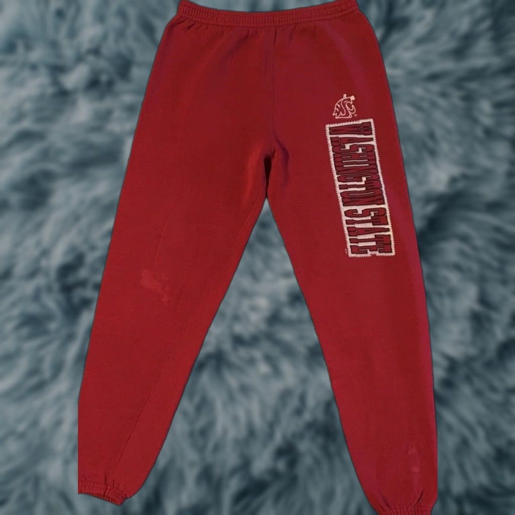 Vintage VINTAGE 90s Washington State Faded Distress Sweatpants XS College Track PE Grunge 80 Mens Size US 27 - 1 Thumbnail