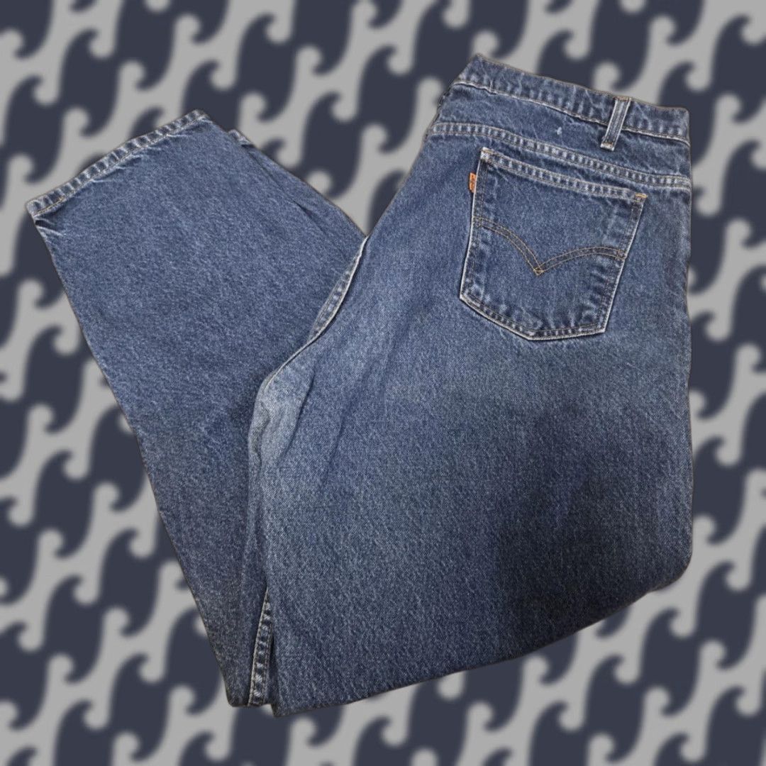 Levi's Levi's 550 Jeans Mens 40x30 Blue Medium Wash Relaxed Fit Tapered Leg Denim Jeans Mens Blue 40 30 Cotton Zip Five-pocket Size US 40 / EU 56 - 1 Thumbnail