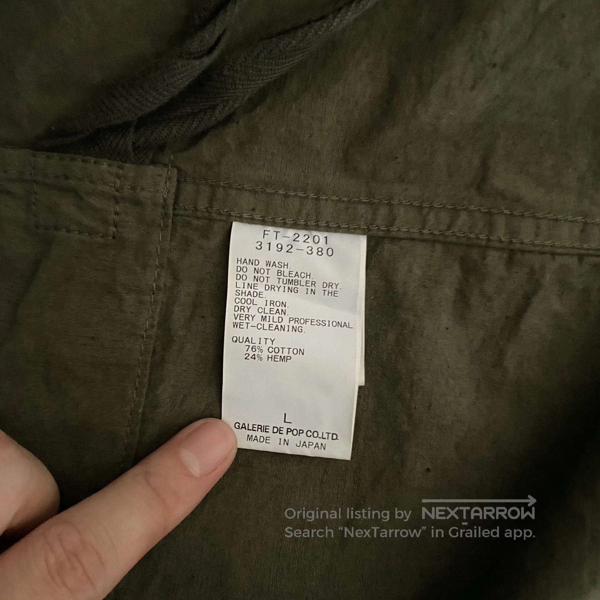 Sage De Cret Sage De Cret Military Green Jacket. Size US L / EU 52-54 / 3 - 8 Thumbnail