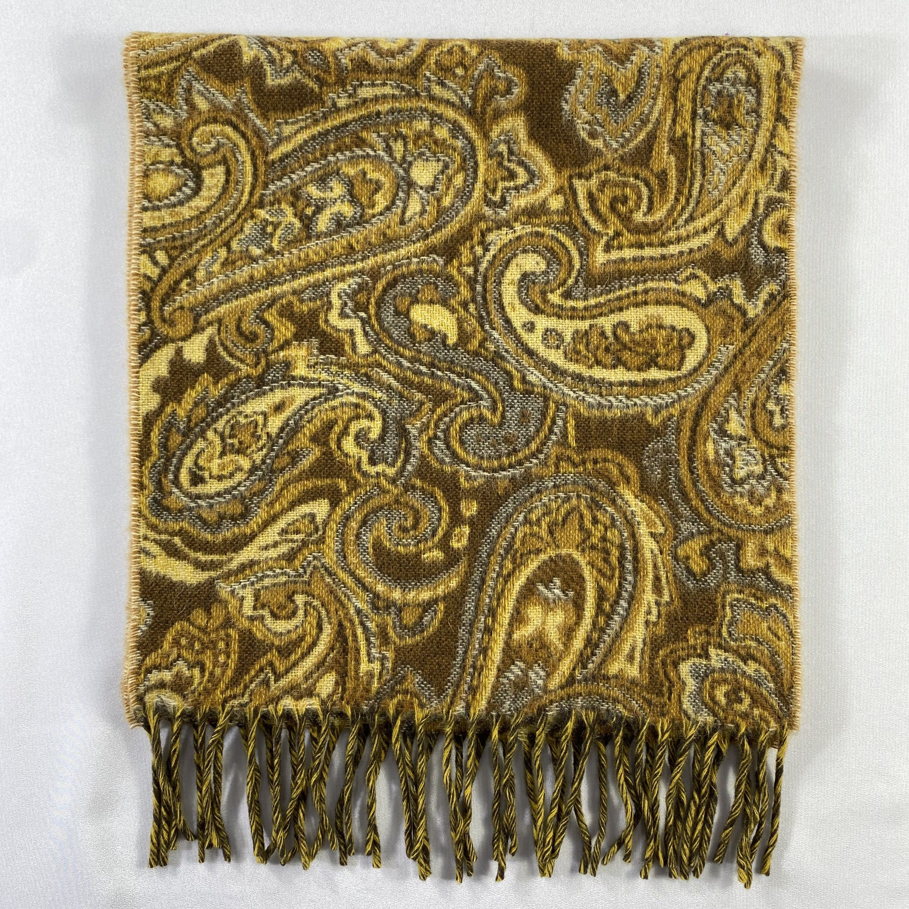 Etro Etro Milano Luxury Scarf 50/50 Lambswool Kashmir Paisley Size ONE SIZE - 2 Thumbnail