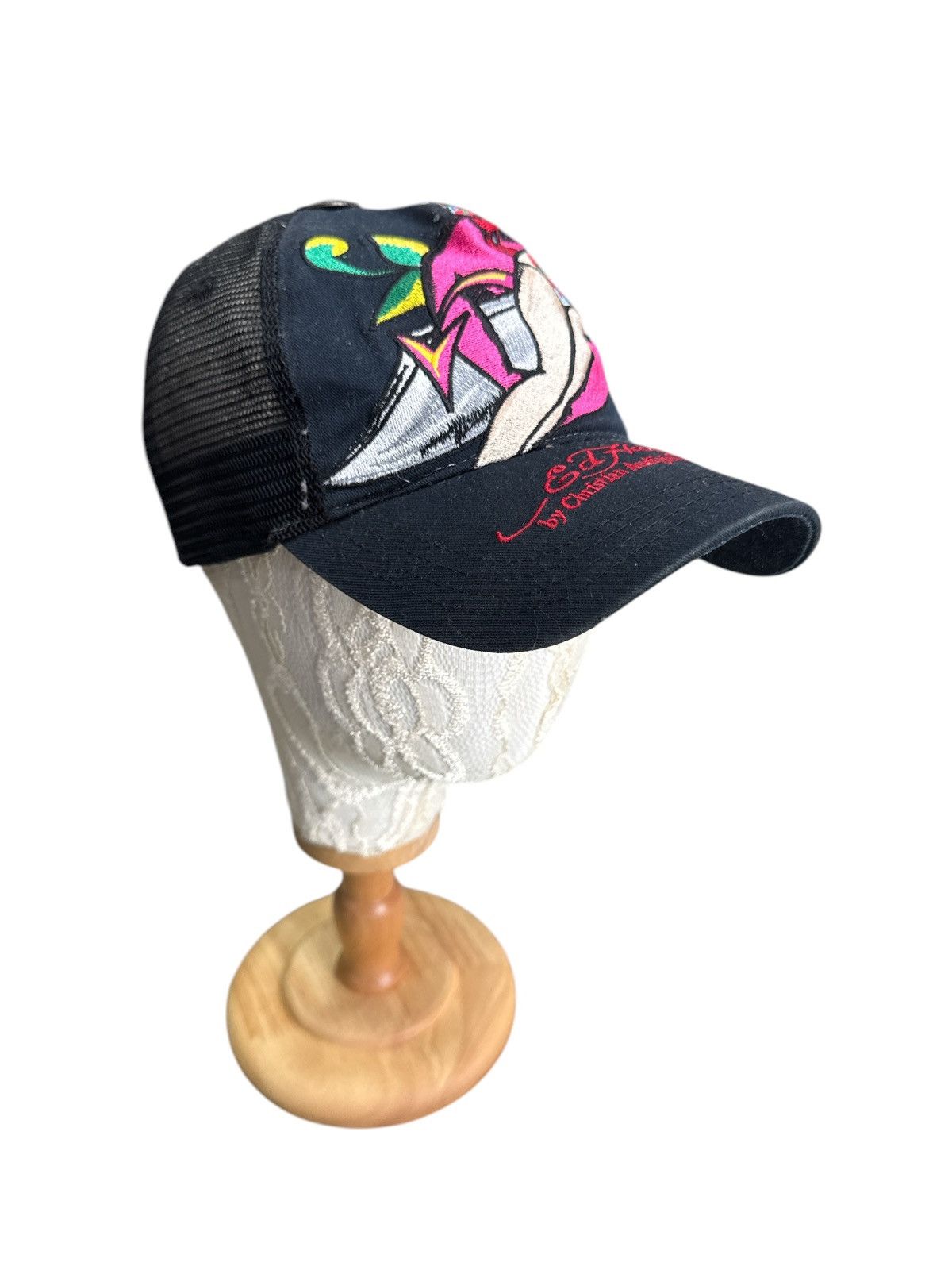 Christian Audigier × Ed Hardy ED HARDY X CHRISTIAN AUDIGIERA EMBROIDERED TRUCKER CAP Size ONE SIZE - 2 Thumbnail