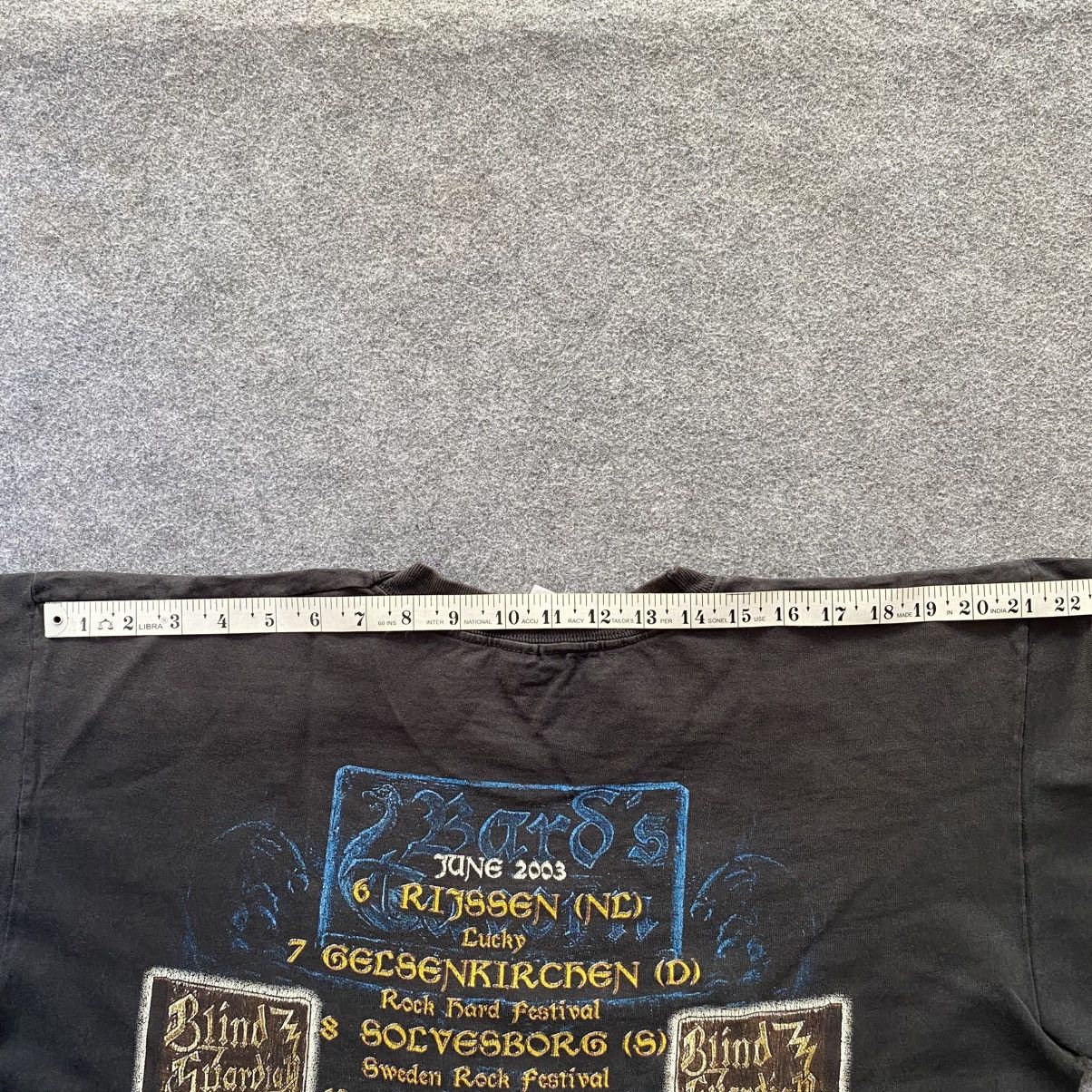 Band Tees Vintage Blind Guardian ,Bard's Tavern metal band 2003 tshirt Size US XL / EU 56 / 4 - 11 Thumbnail