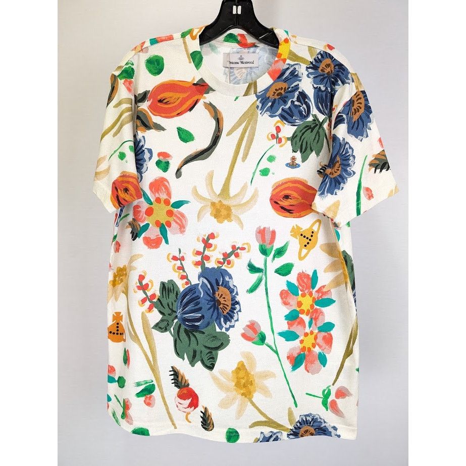 Vivienne Westwood o1rshd1 Classic T-Shirt Folklore Flower in Multicolor Size US M / EU 48-50 / 2 - 2 Thumbnail