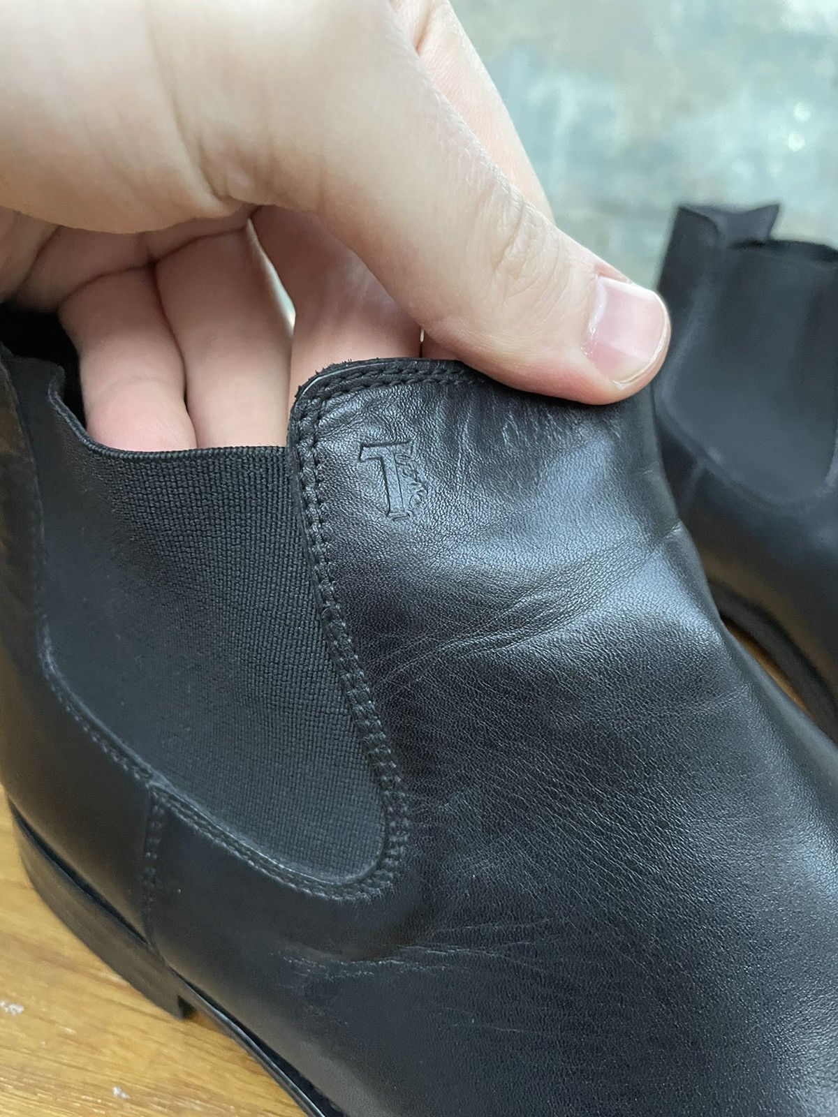 Tod's TOD's Avant Garde Black Leather Chelsea Boots Size US 9 / EU 42 - 4 Thumbnail