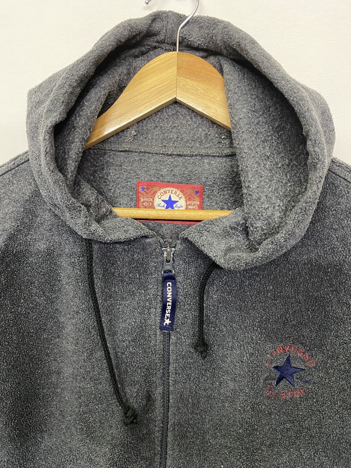 Converse Converse Hoodie Fleece Sweater Embroidery On Back Size US L / EU 52-54 / 3 - 7 Thumbnail