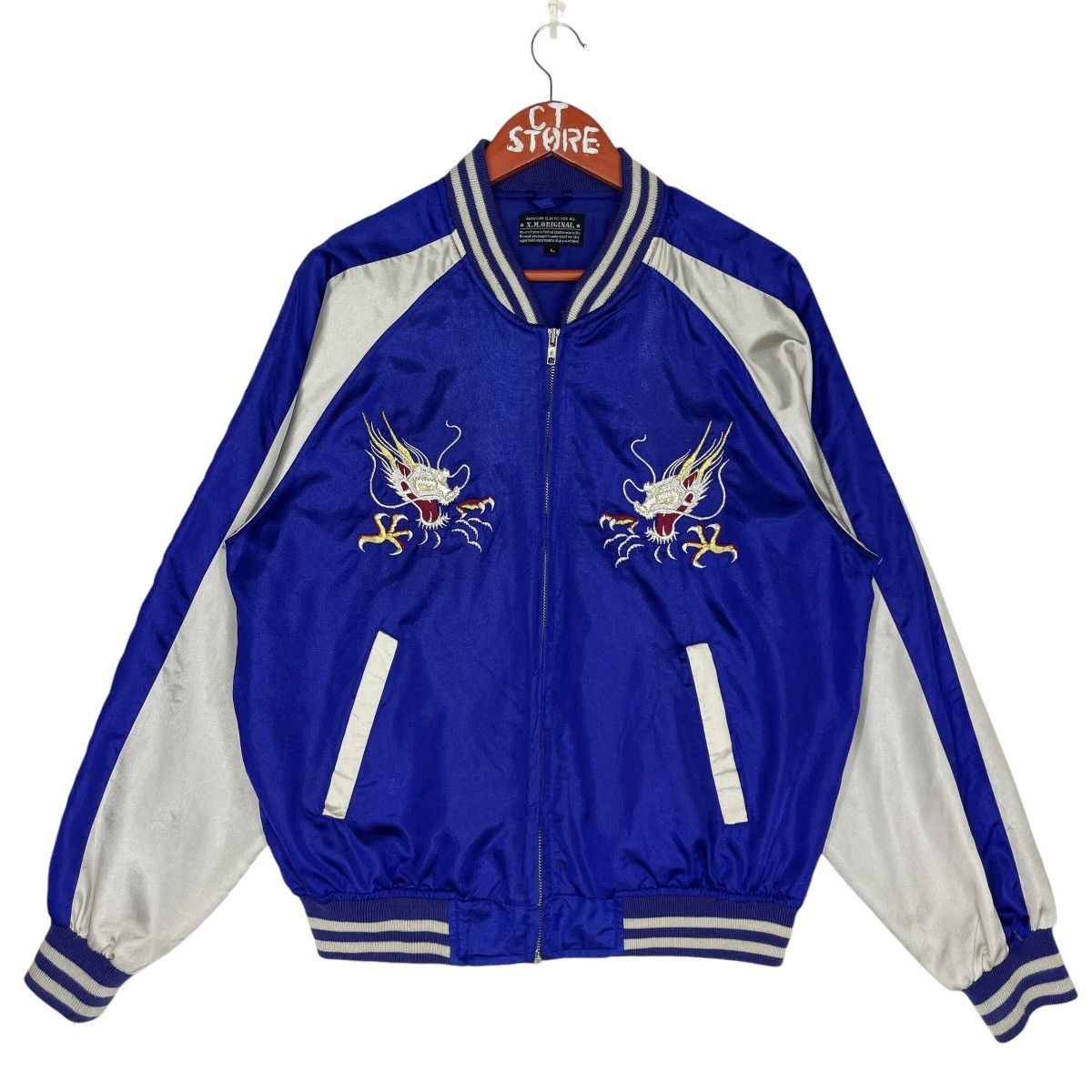 Japanese Brand Vintage Sukajan Hawk Dragon Yokosuka Jacket Size M Size US M / EU 48-50 / 2 - 2 Thumbnail