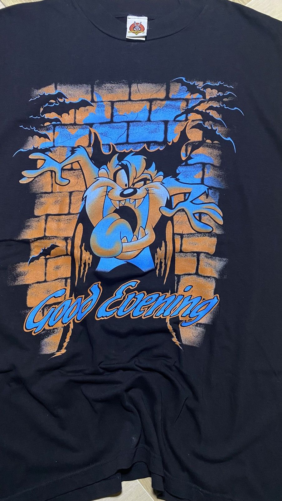 Vintage Tazmania - Good Evening Cartoon Tee Size US L / EU 52-54 / 3 - 3 Thumbnail