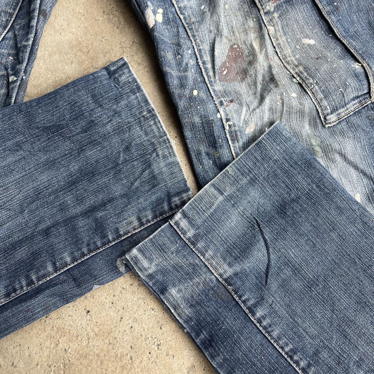 🔥🇯🇵PPFM Multipockets Splatter Paint Sick Punk Distress Denim
