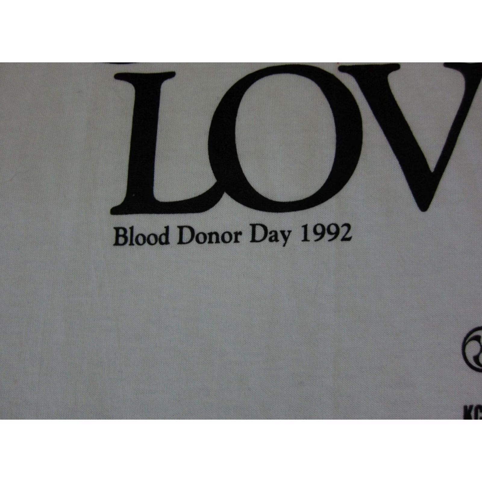 Vintage VINTAGE Screen Stars Shirt Mens Large White Give Blood Donar 90s Single Stitch Made in USA Size US L / EU 52-54 / 3 - 3 Thumbnail