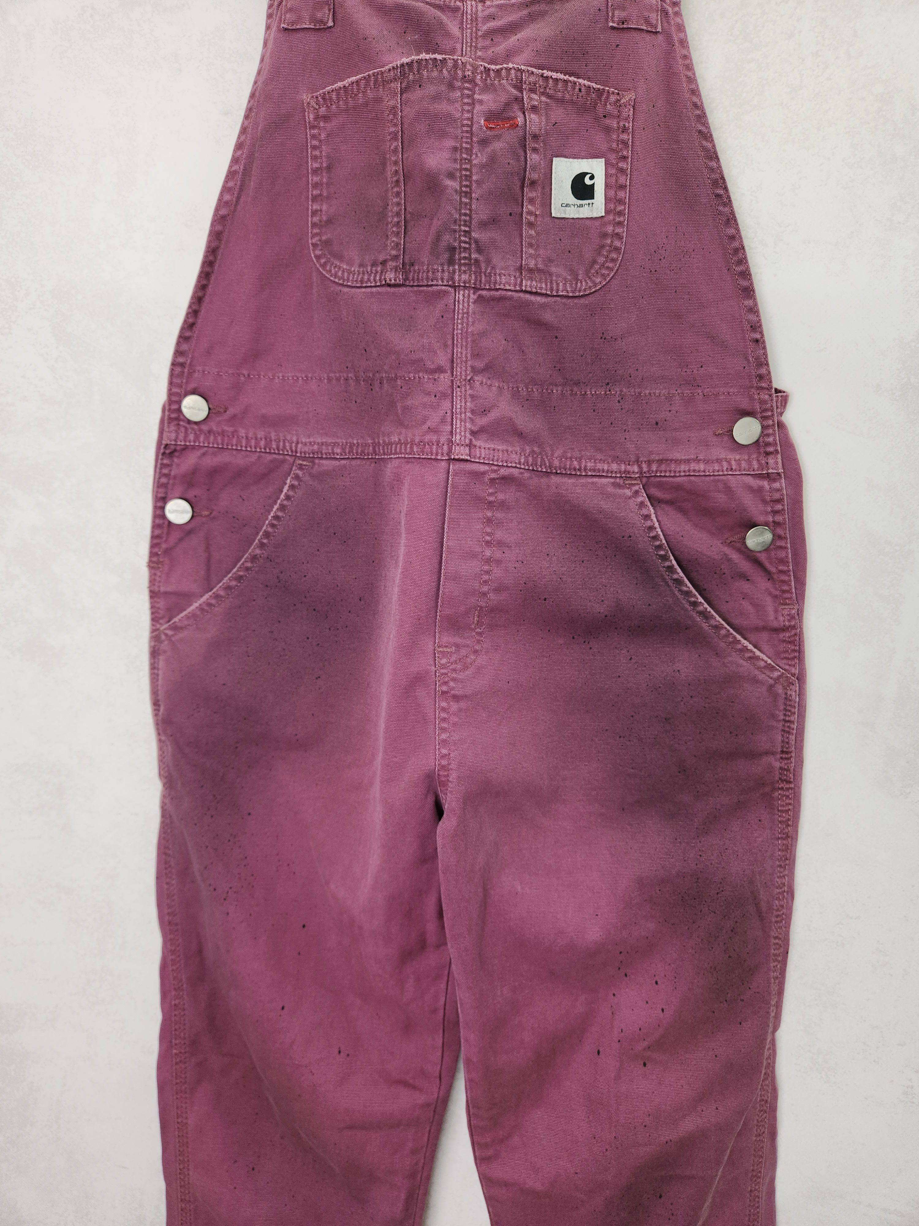 Carhartt Carhartt Wip womens Bib overall pants purple painted size S Size 28" / US 6 / IT 42 - 3 Thumbnail