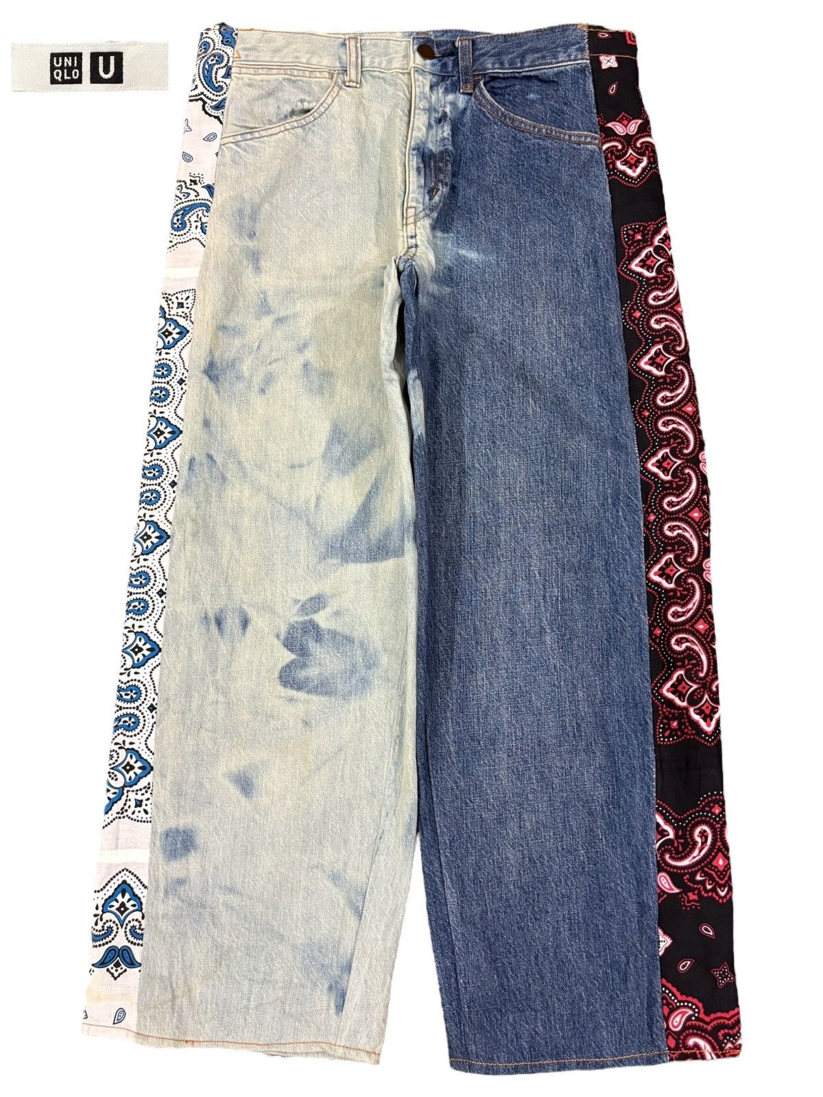 Uniqlo Vintage Uniqlo Lemaire Custom Hybrid Baggy Jeans Size US 33 - 1 Thumbnail