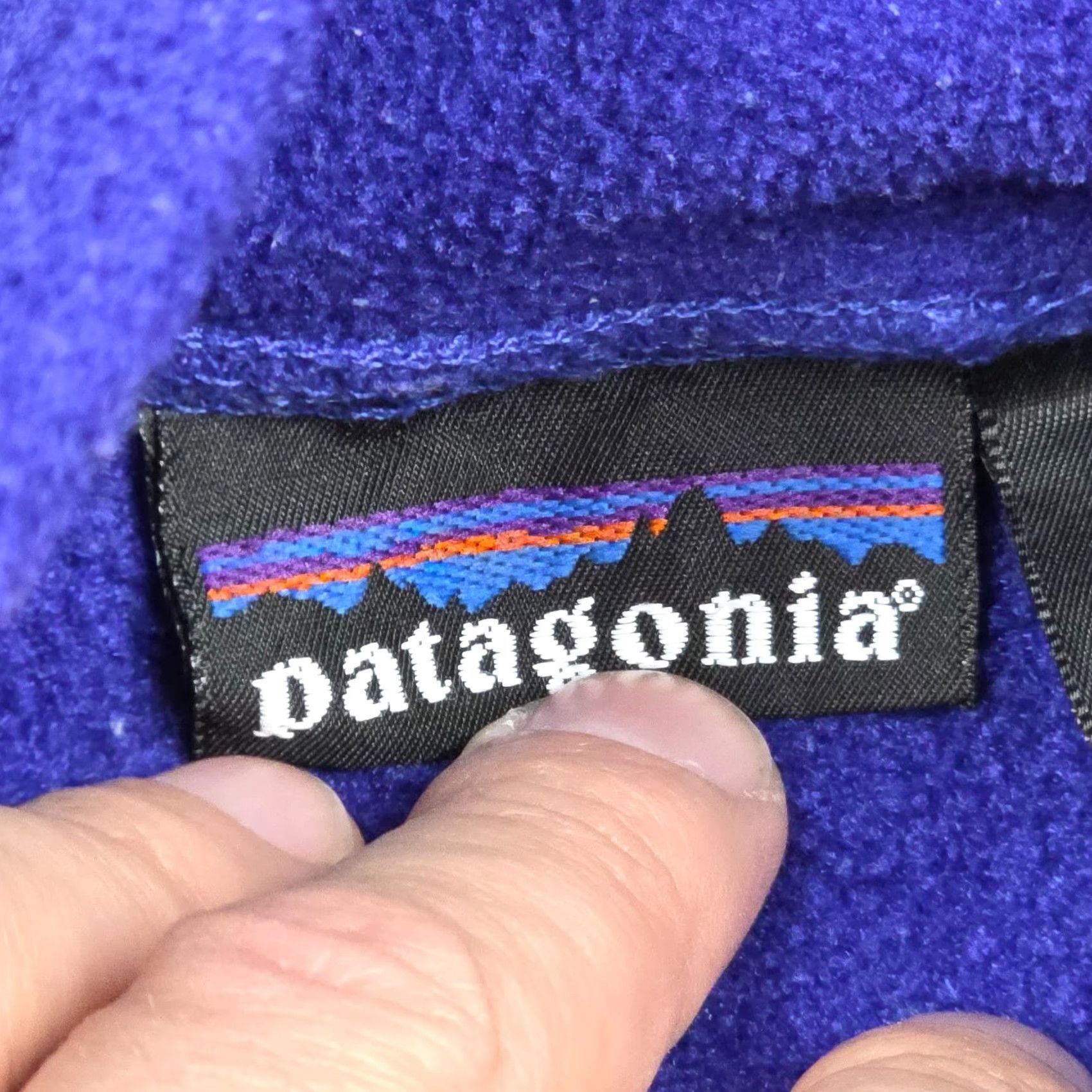 Patagonia VINTAGE Patagonia Vest Jacket Men L Blue-Purple Full Zip Fleece USA Size US L / EU 52-54 / 3 - 5 Thumbnail