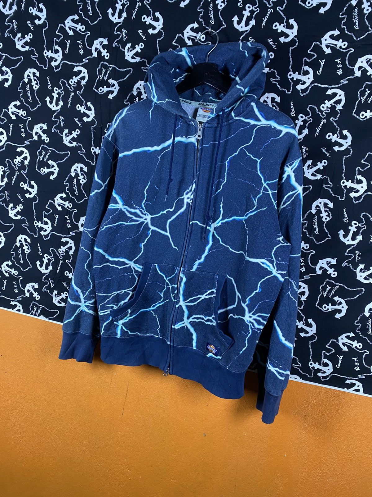 Dickies Dickies Lightning All-Over Print Zip Hoodie Streetwear Size US M / EU 48-50 / 2 - 4 Thumbnail