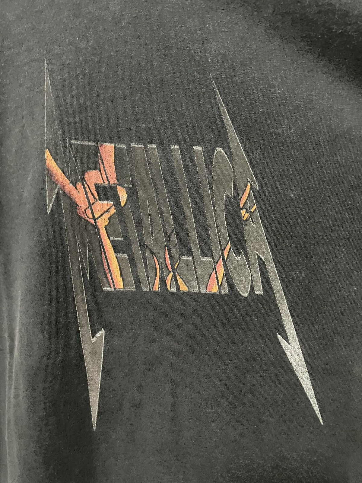 Band Tees Vintage 2003 Metallica Devil Horns Shadow Tee Rock T Shirt Size US L / EU 52-54 / 3 - 5 Thumbnail